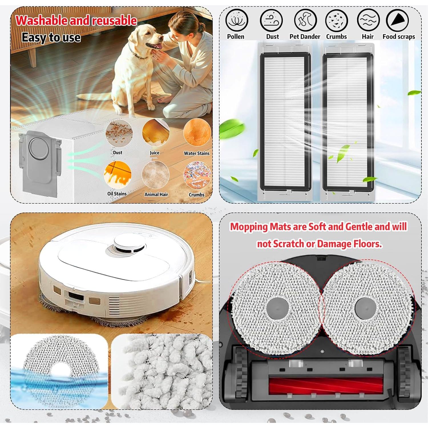 Paquete de Repuestos para Aspiradora Robot Roomba S7 Q7 - 17 Piezas