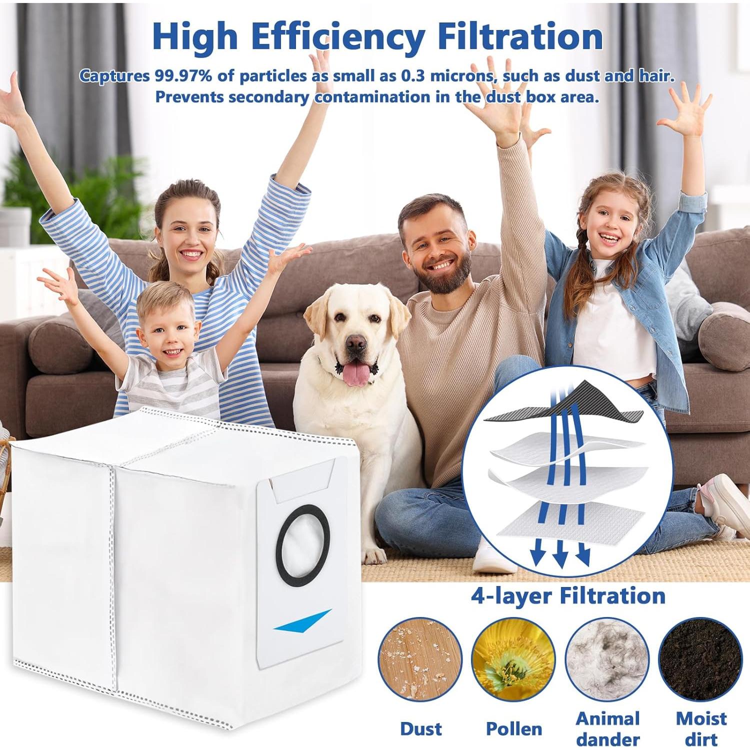 21 Piezas Repuesto Galaton para Aspiradora ECOVACS T30S