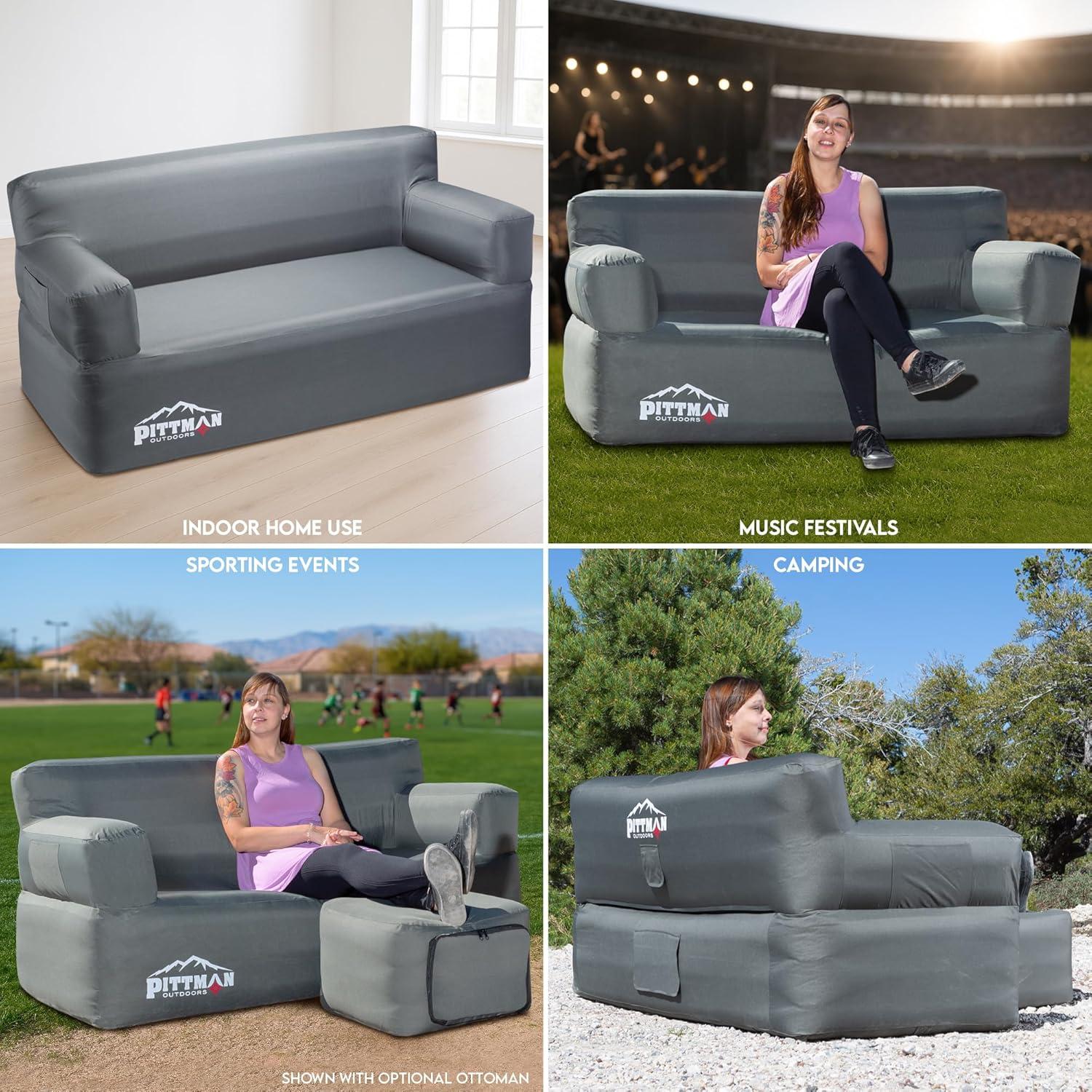 Sofá Inflable Pittman Outdoors para Camping 3 Personas 880 lbs