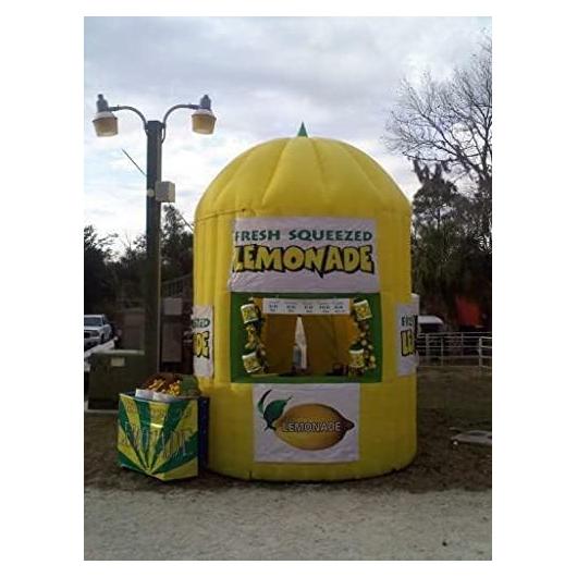 Stand Inflable de Bebidas Amarillo Genérico 3.66m Iluminado
