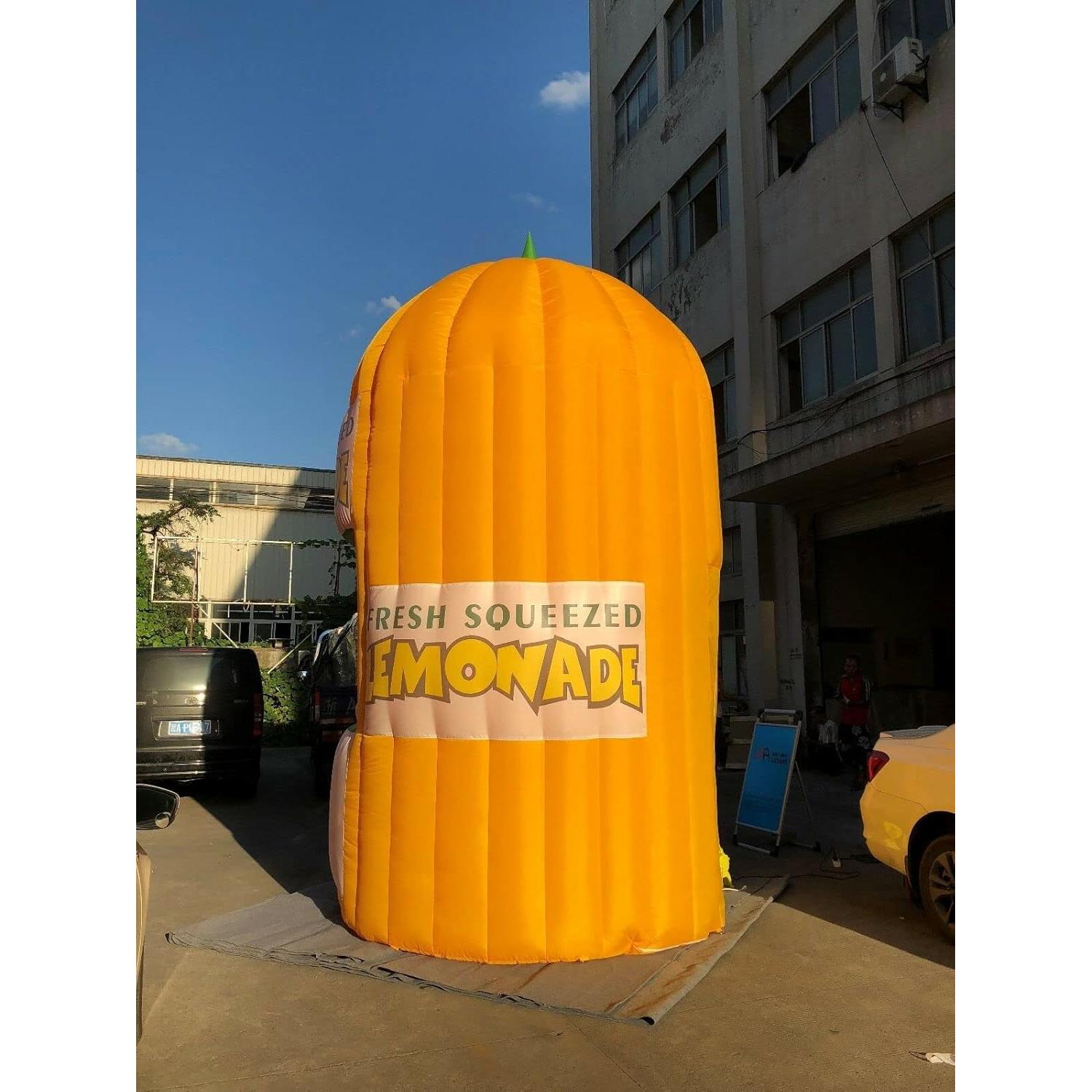 Stand Inflable de Bebidas Amarillo Genérico 3.66m Iluminado