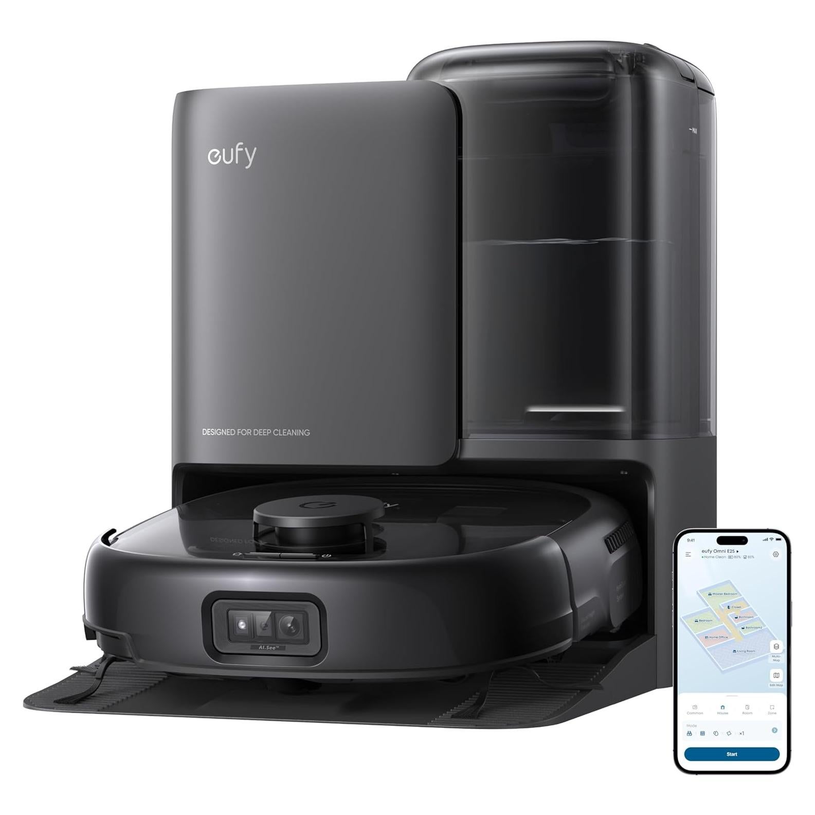 Robot Aspiradora eufy E25 con Mopa Rodante y 20,000 Pa