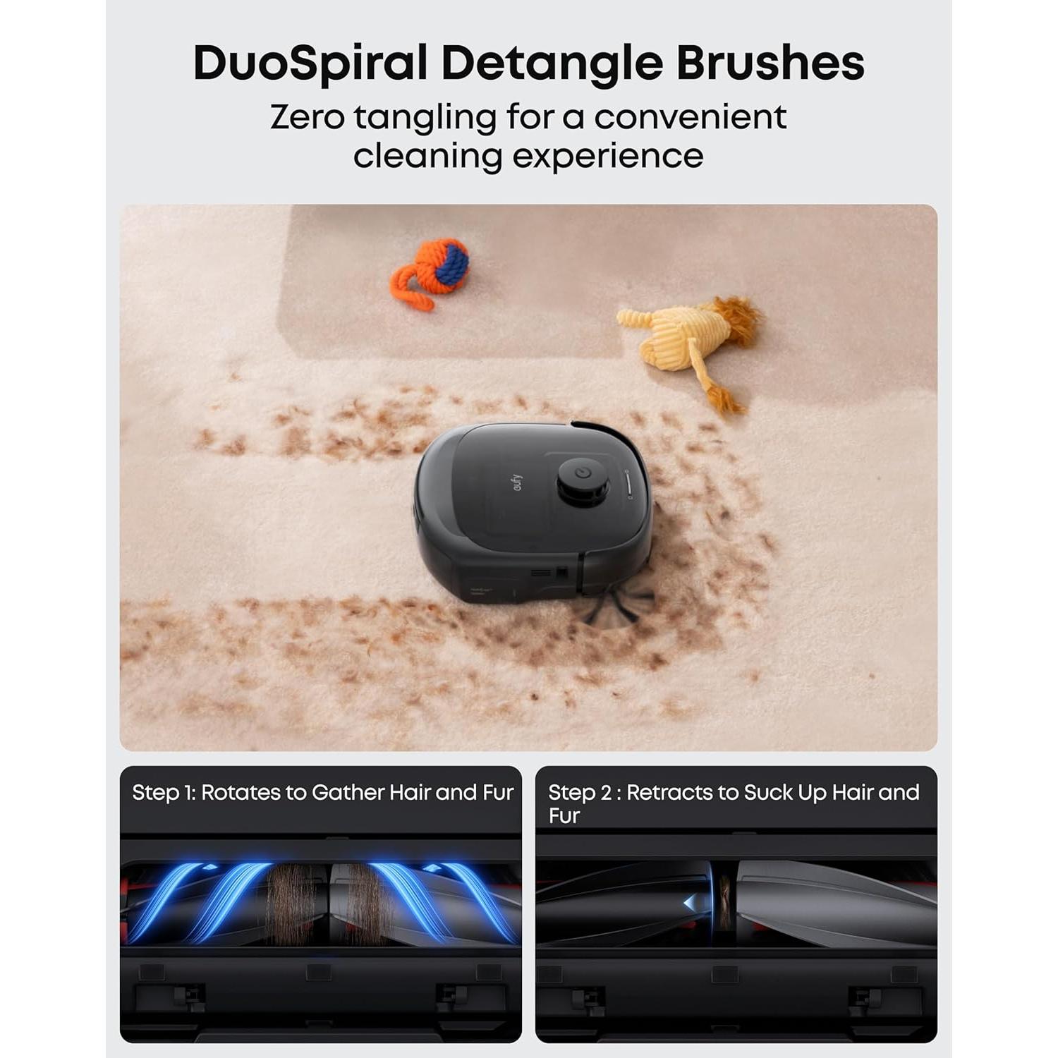 Robot Aspiradora eufy E25 con Mopa Rodante y 20,000 Pa