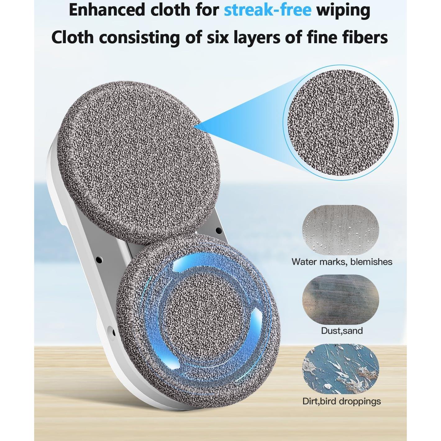 Robot Limpiador de Ventanas HIXZAP X1 con Spray Ultrasónico 85ml