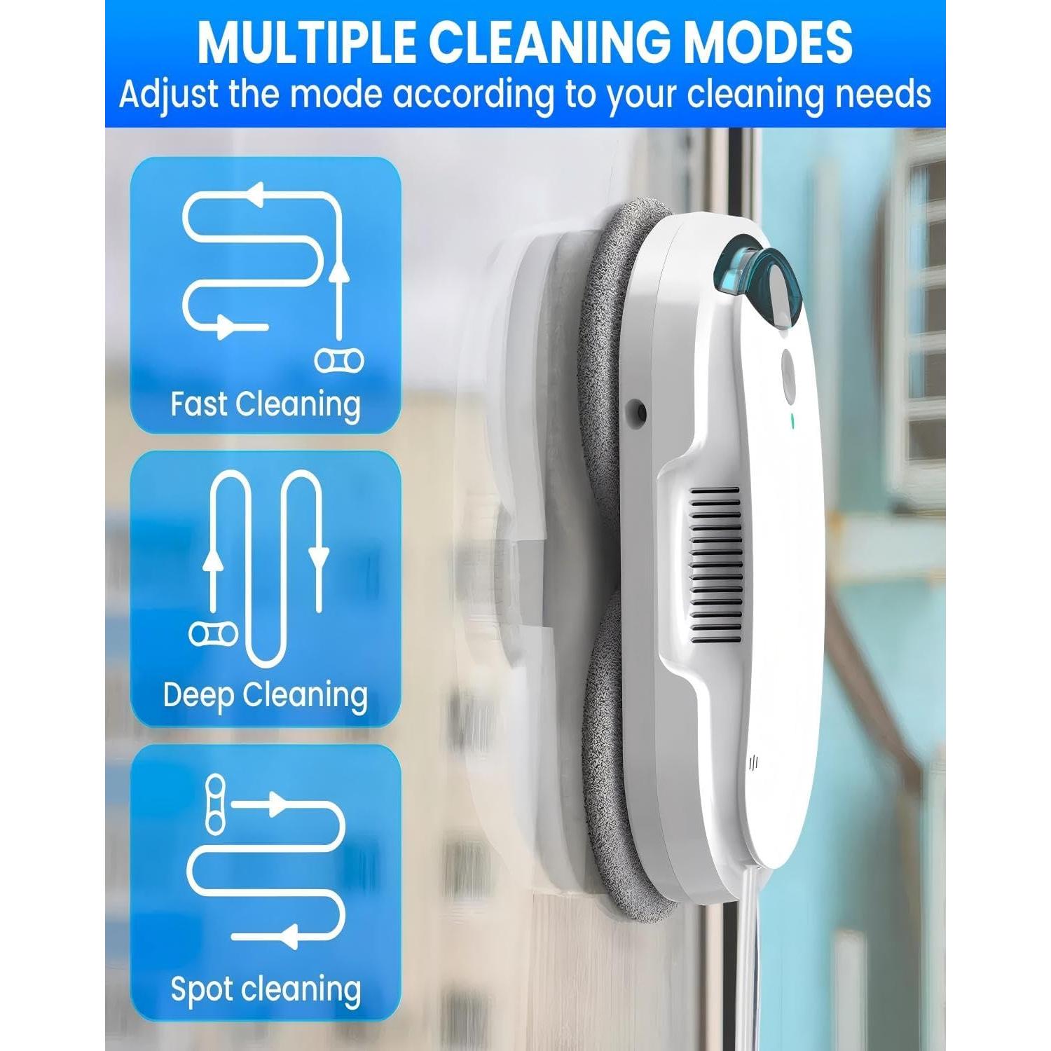 Robot Limpiador de Ventanas HIXZAP X1 con Spray Ultrasónico 85ml