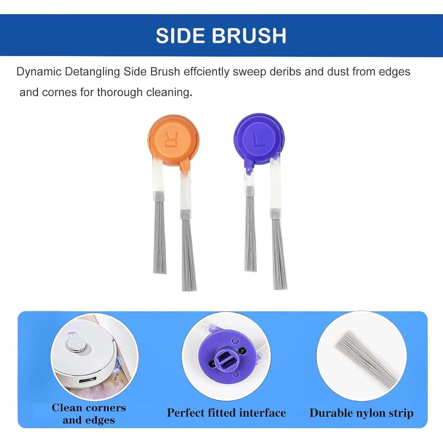 20 Piezas Repuesto Aspiradora Robot LUZMQ Freo Z10 Ultra