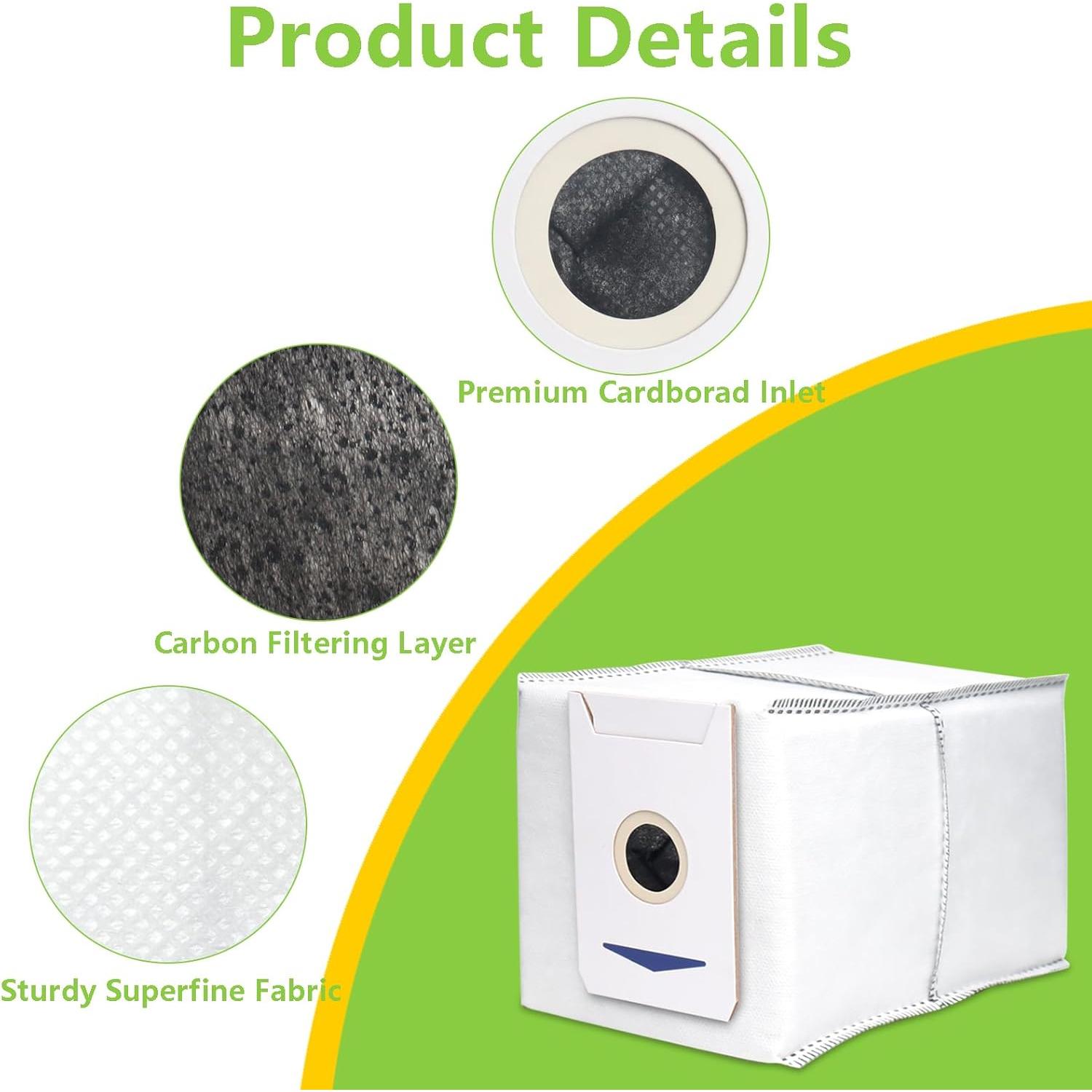 Paquete de 12 bolsas de repuesto BUXEBUX para Yeedi M12 PRO+