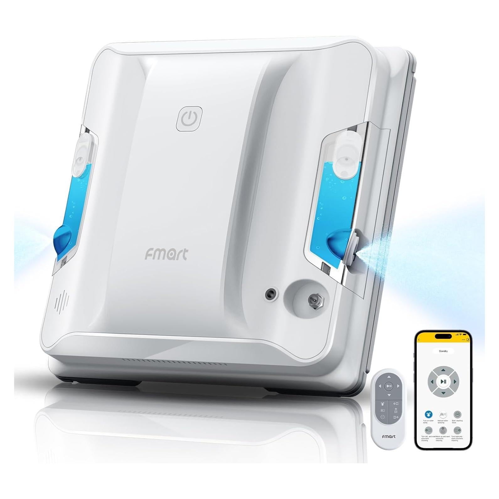 Robot Limpiador de Ventanas FMART W7 Doble Rocío 2.48 kg