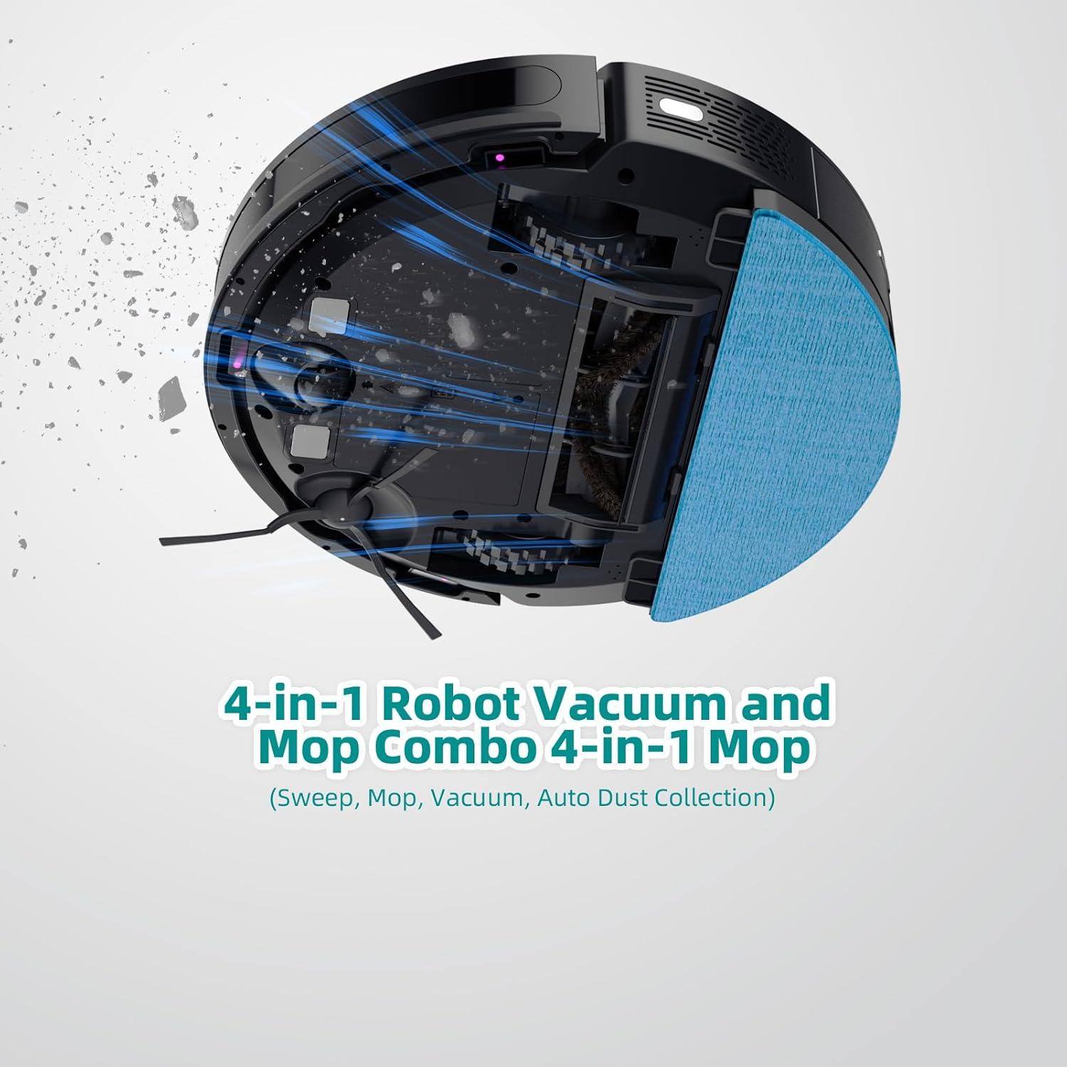 Aspiradora Robot TOQEEBOT SL61Pro con Mopa y Auto-Vaciado
