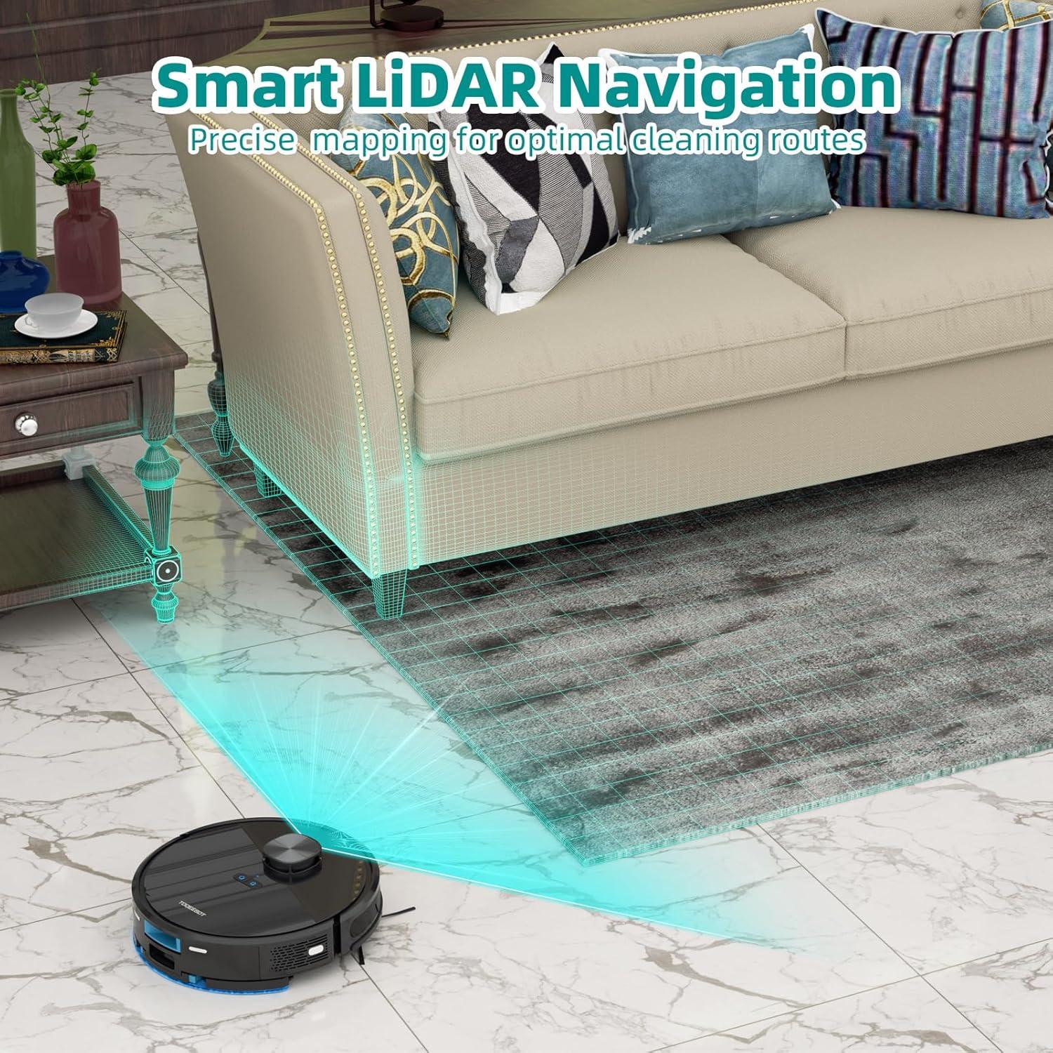 Aspiradora Robot TOQEEBOT SL61Pro con Mopa y Auto-Vaciado