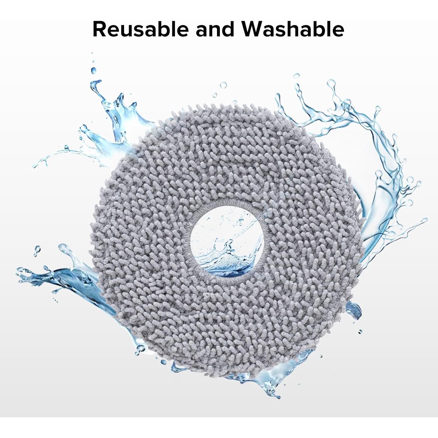 Paquete de 4 Paños de Microfibra Roborock para Aspiradora QV 35A/QV 35S