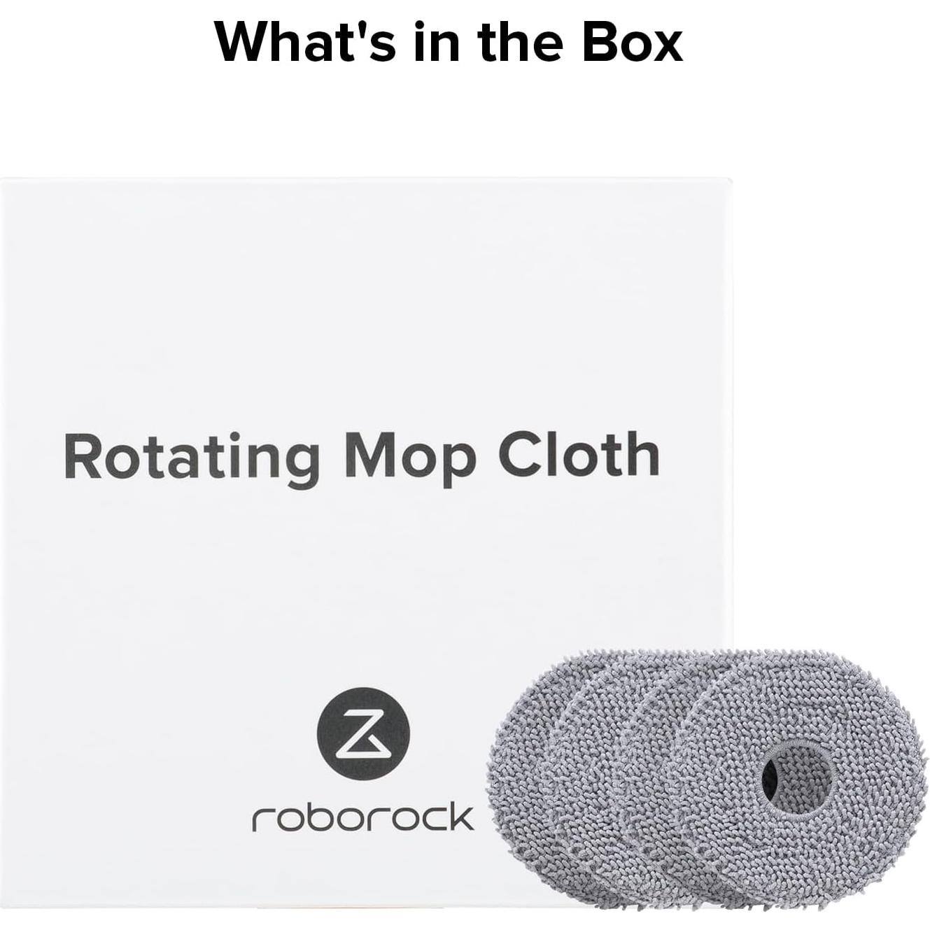 Paquete de 4 Paños de Microfibra Roborock para Aspiradora QV 35A/QV 35S