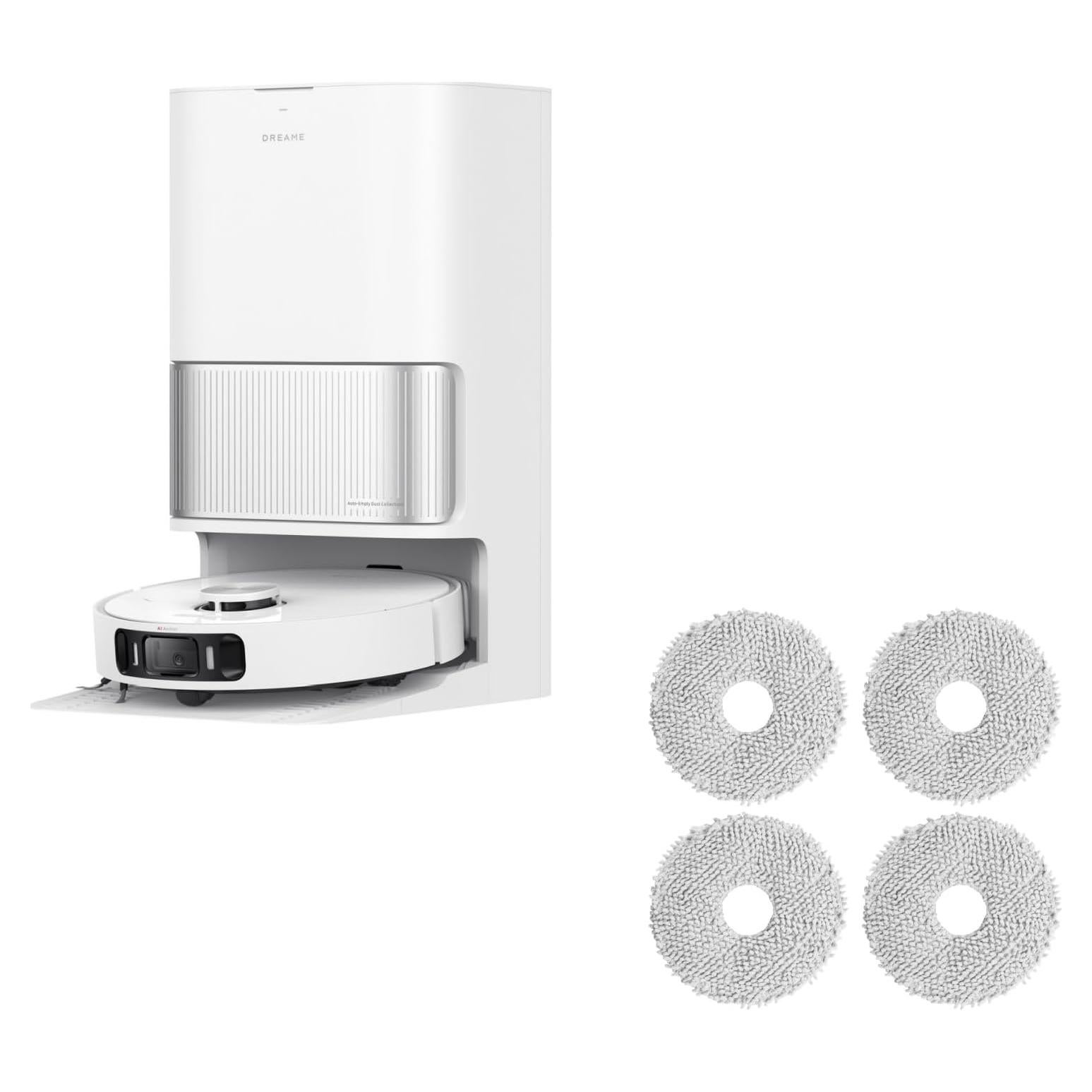 Aspiradora Robot DREAME L40s Ultra AE Blanco con Paños de Mopa