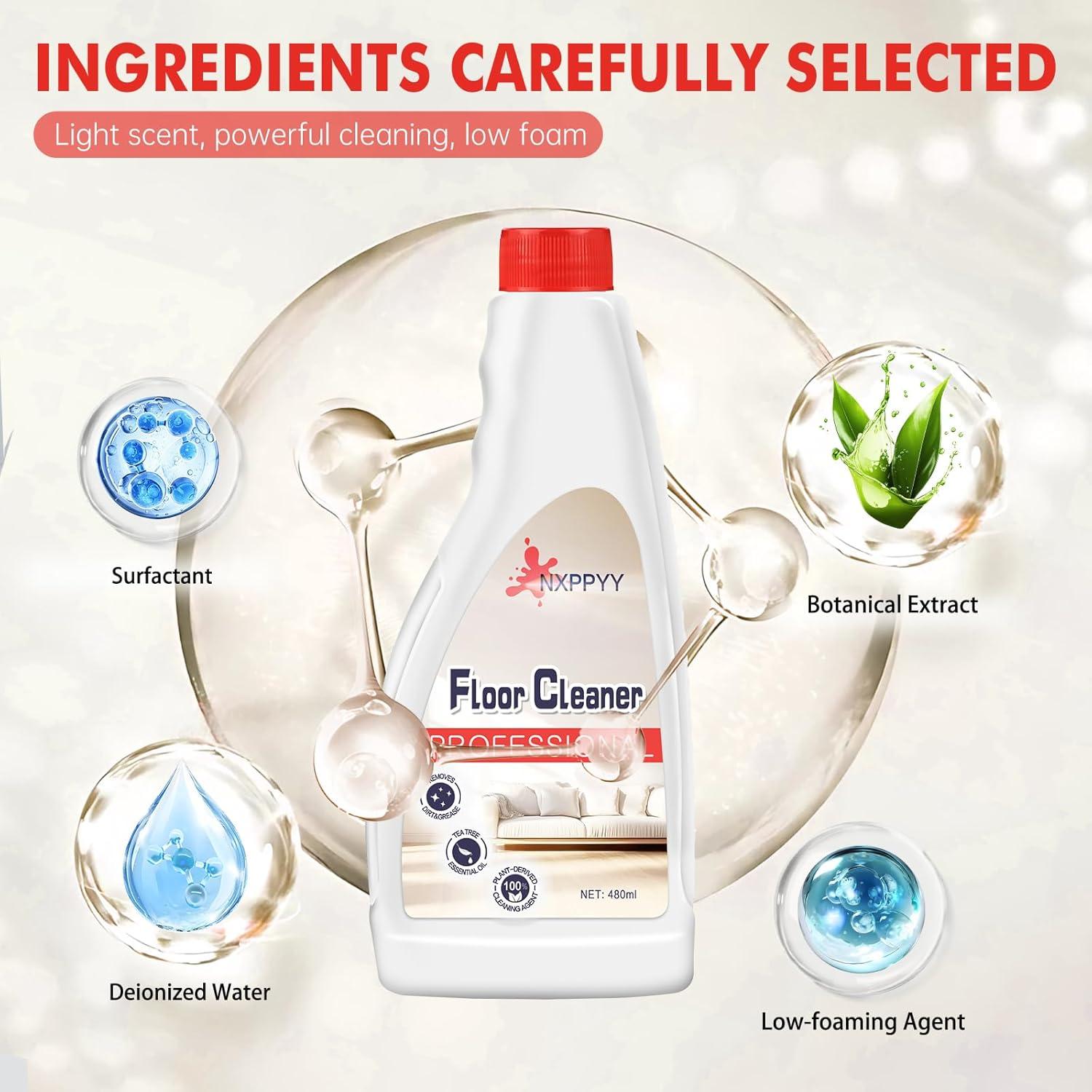 Limpiador de Pisos NXPPYY 4 Botellas 480ml para Aspiradoras