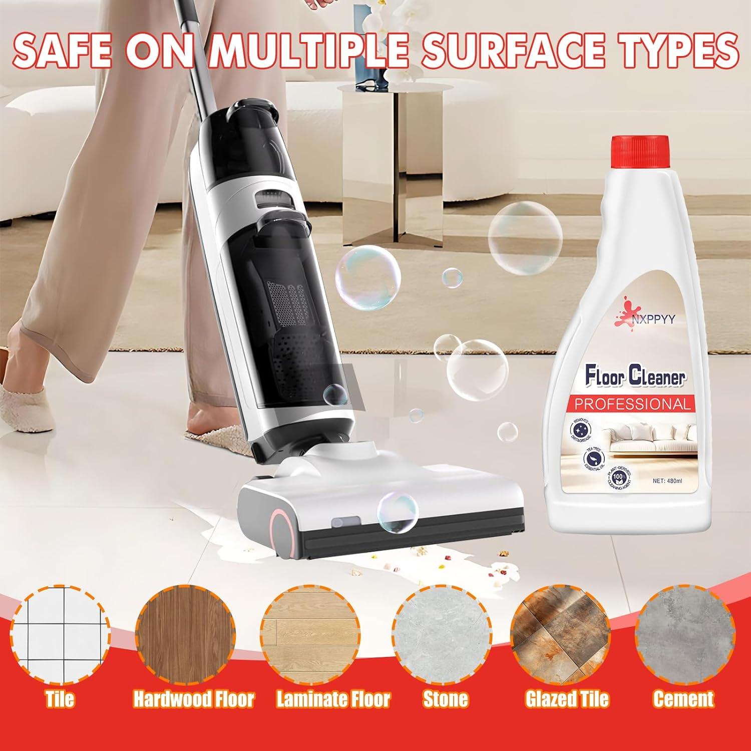 Limpiador de Pisos NXPPYY 4 Botellas 480ml para Aspiradoras