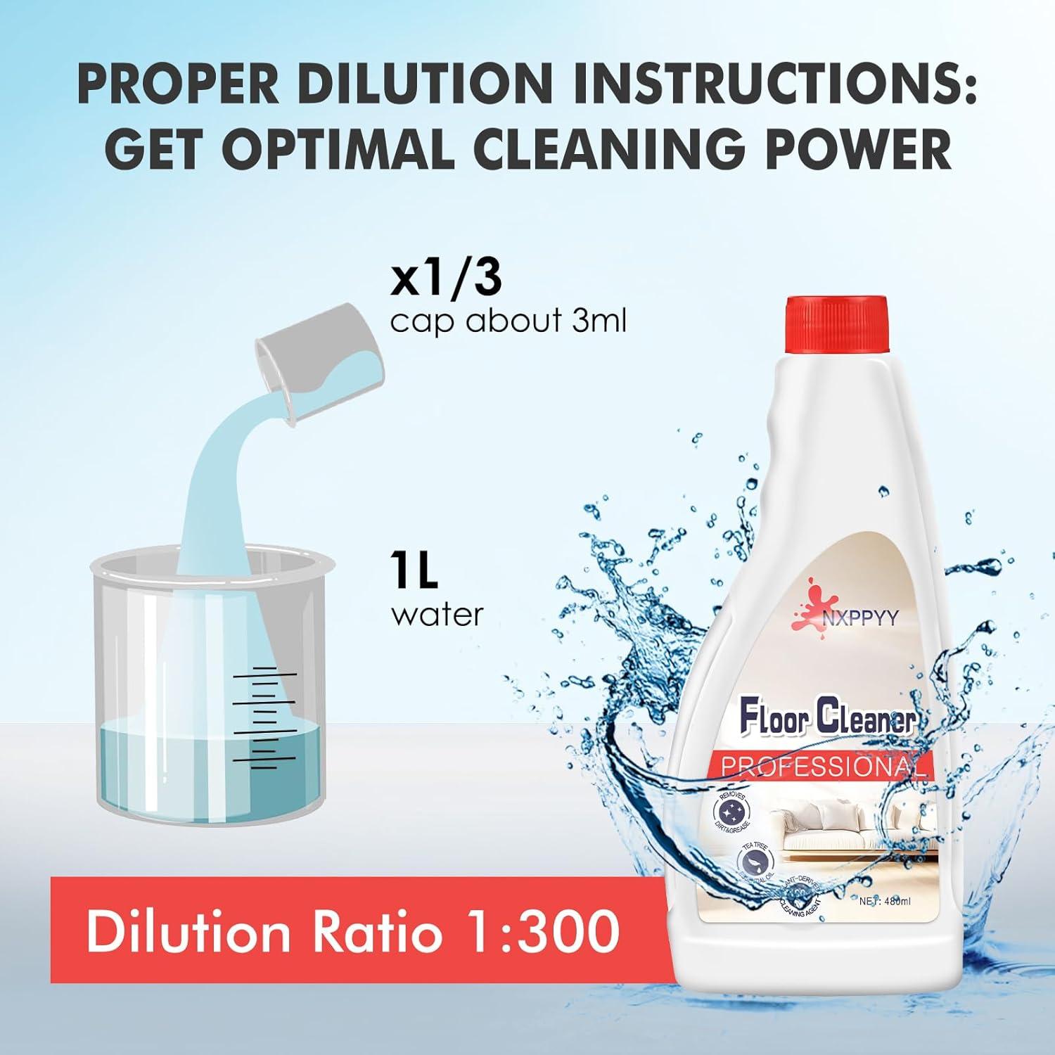 Limpiador de Pisos NXPPYY 4 Botellas 480ml para Aspiradoras