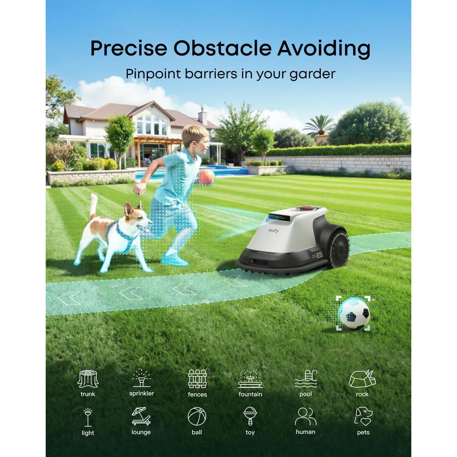 Paquete eufy Aspiradora Robot 11S Max + Cortacésped E15