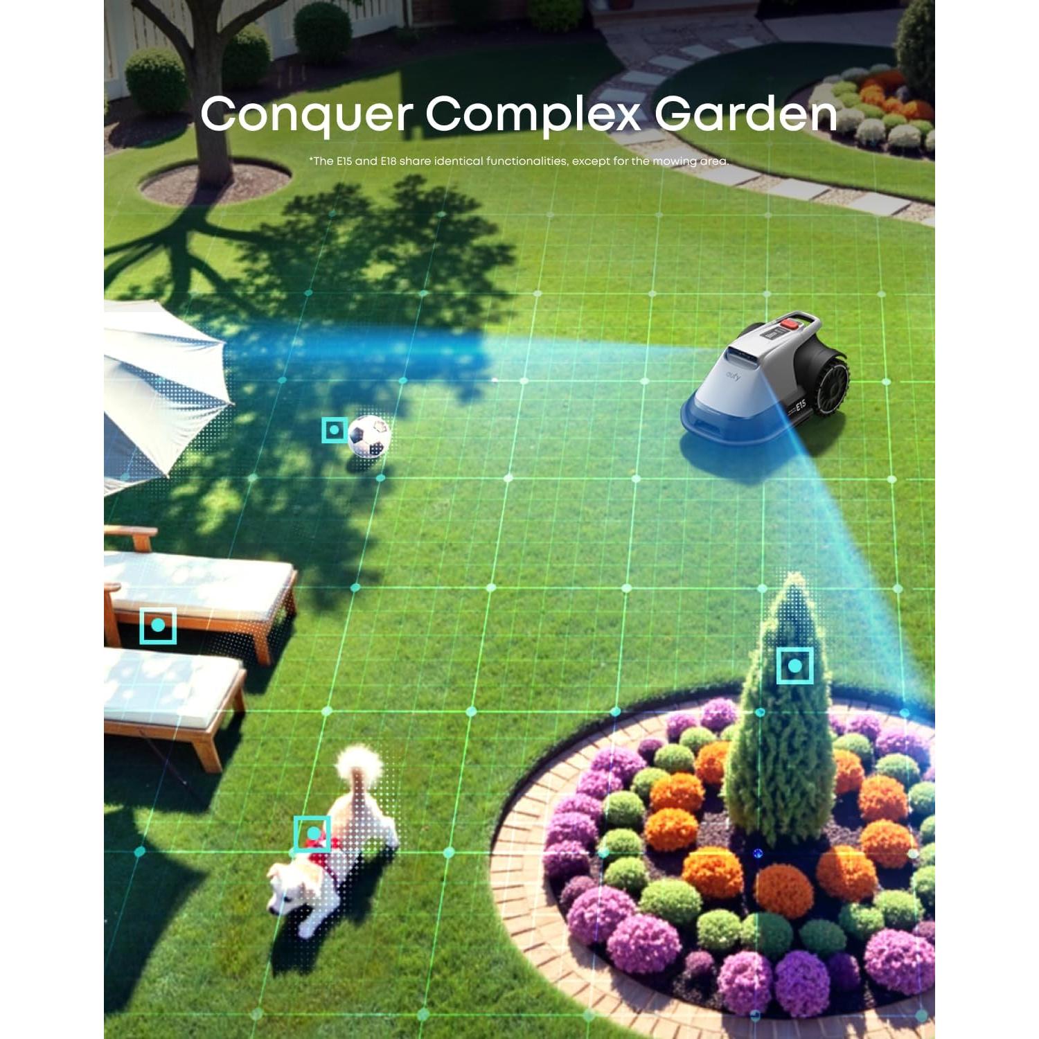 Paquete eufy Aspiradora Robot 11S Max + Cortacésped E15