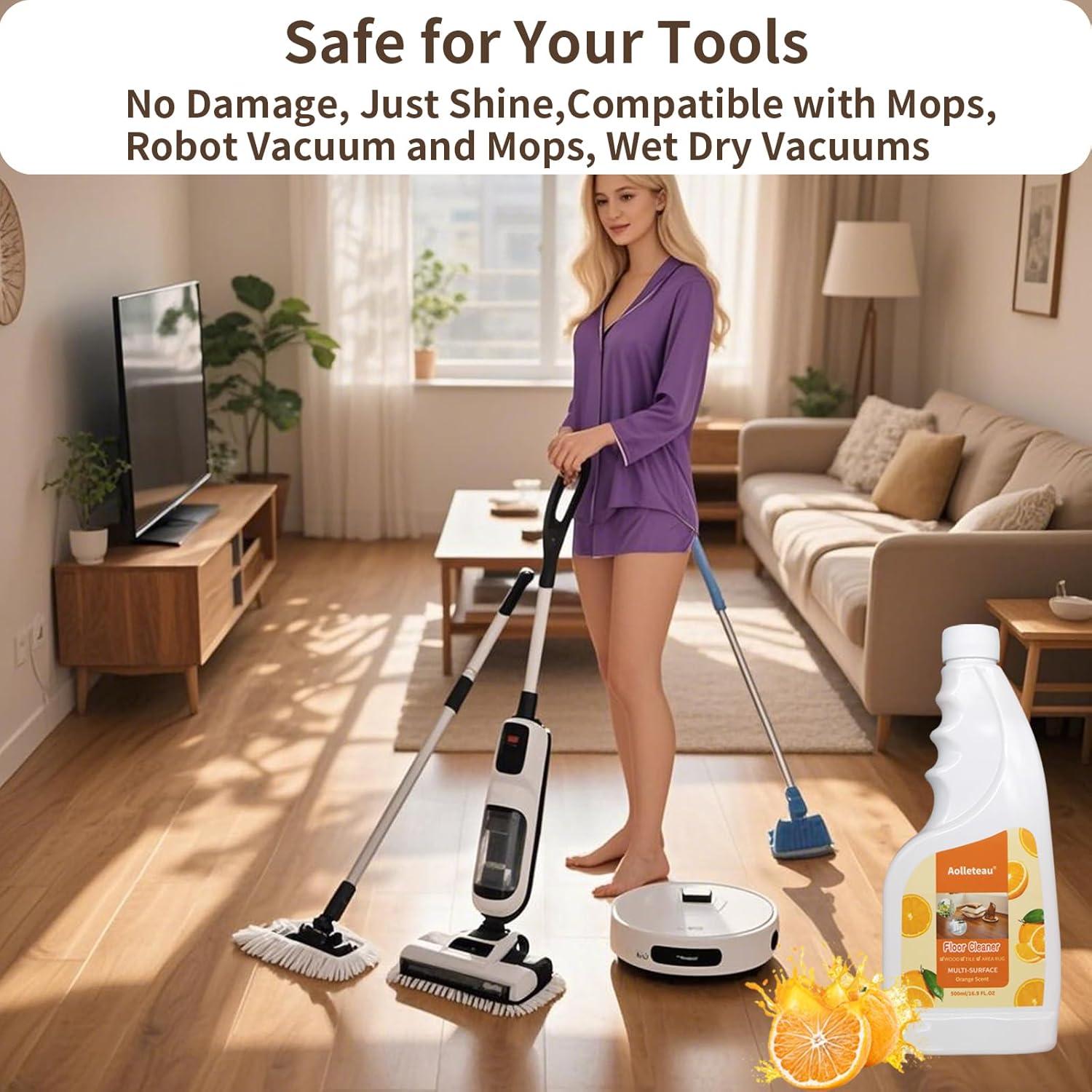 Limpiador de Piso Aolleteau 500 ml - Aroma Naranja, 2 Unidades