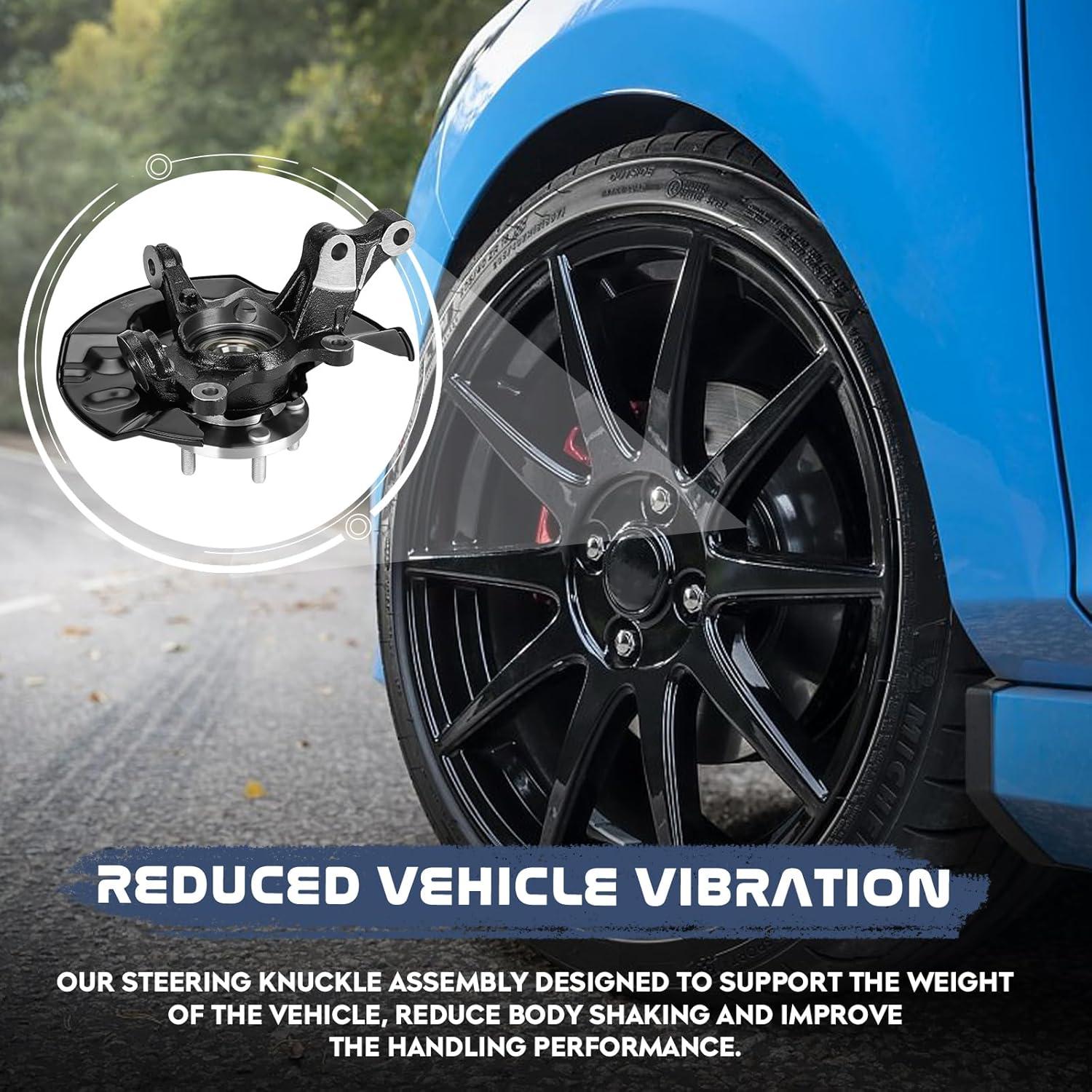 Conjunto de muñón de dirección delantero izquierdo TadaMark Toyota Corolla 2003-2008