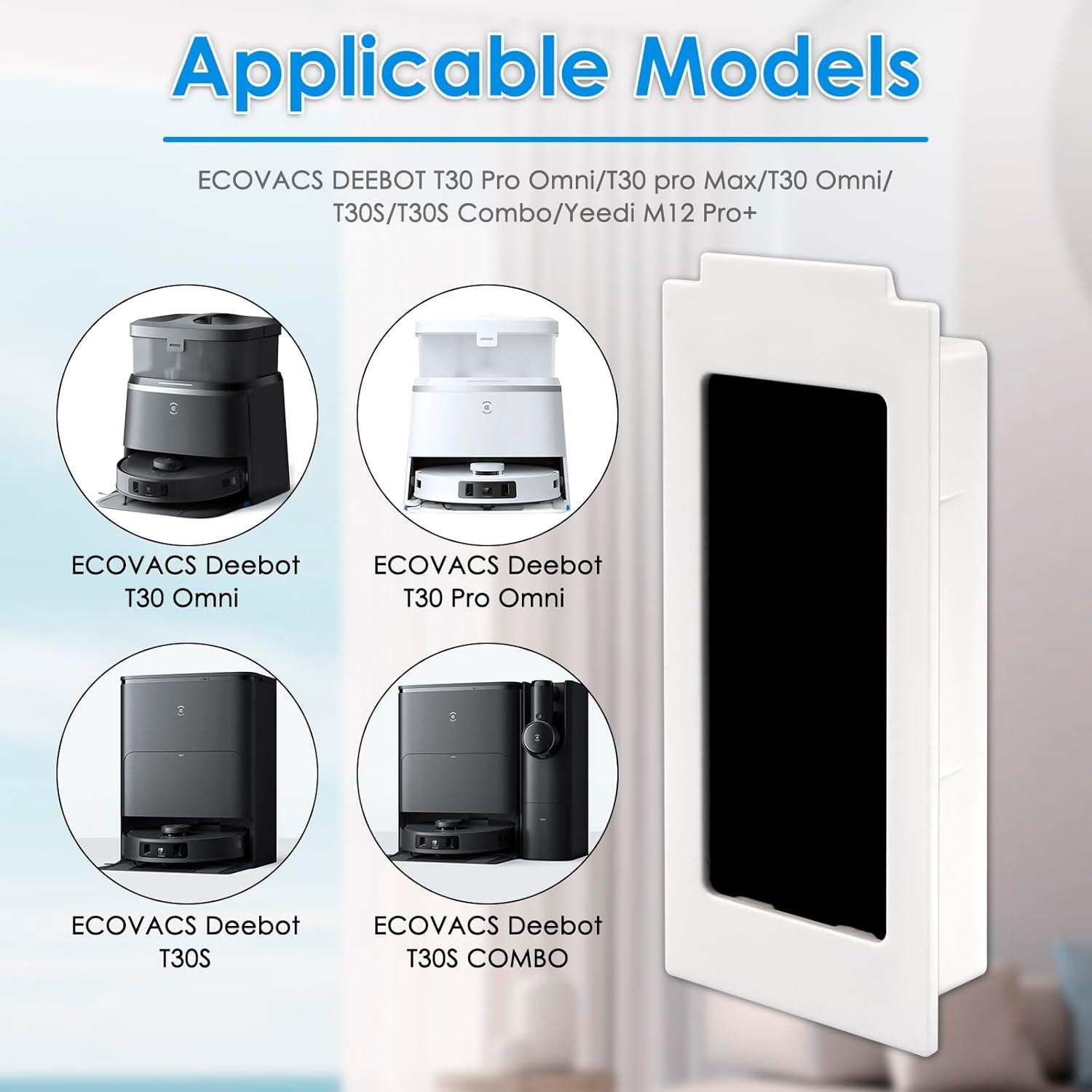 Filtro HEPA de Reemplazo FILTERIST T30 Omni - 4 Piezas