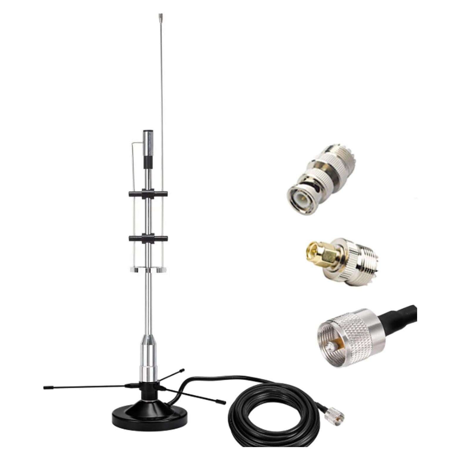 Antena GMRS 2m 70cm SIGNALPLUS con Base Magnética 5m Cable