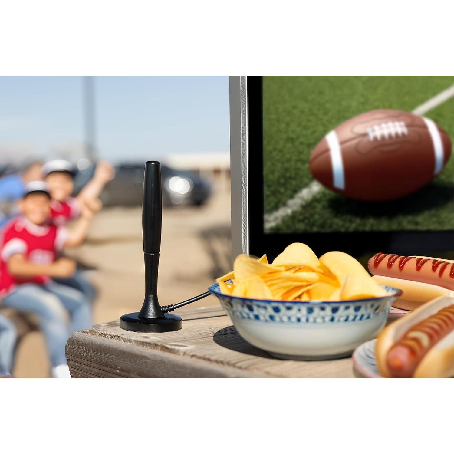 Antena HD Portátil GE 81843 Digital Interior 1080p 4K 8K