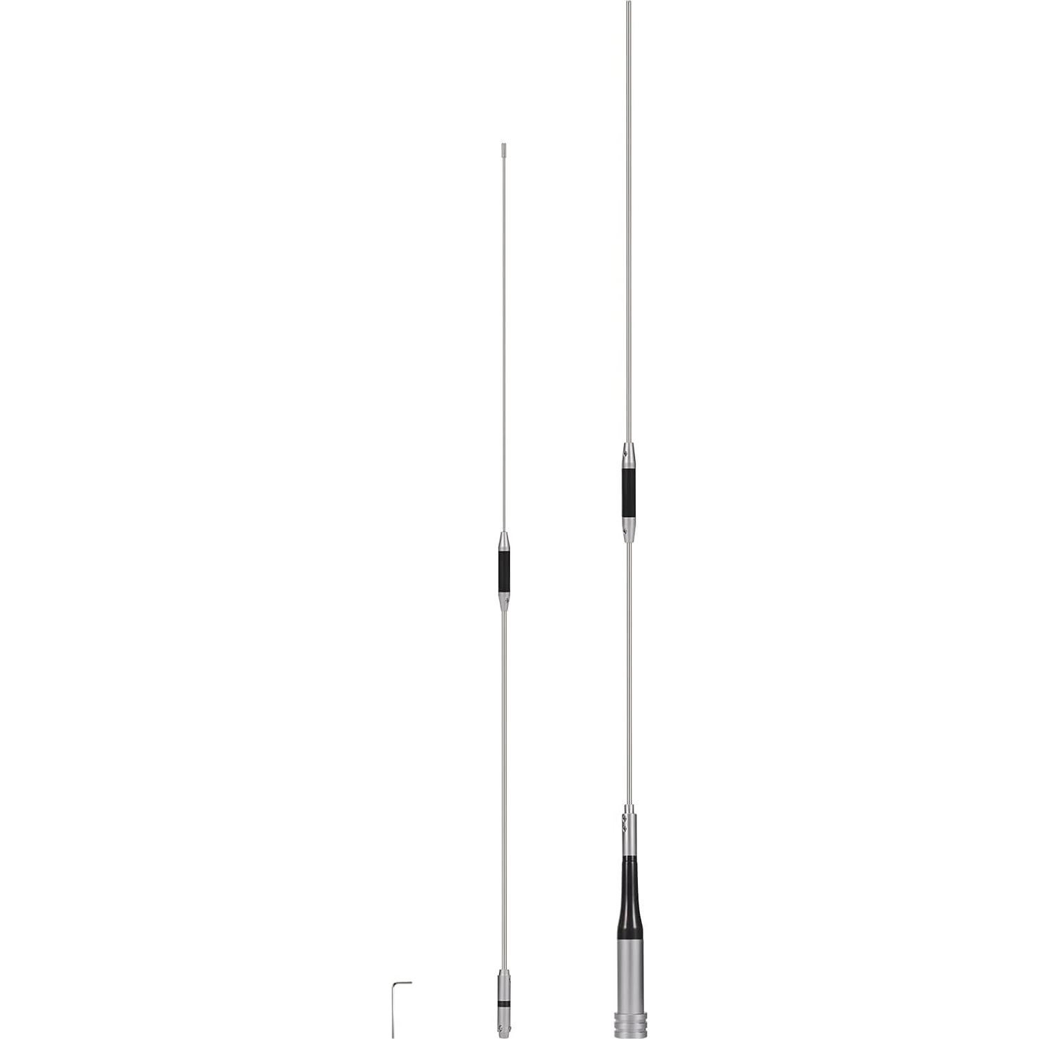 Antena de Radio Móvil Bingfu 1.58m Doble Banda VHF UHF 144/430MHz