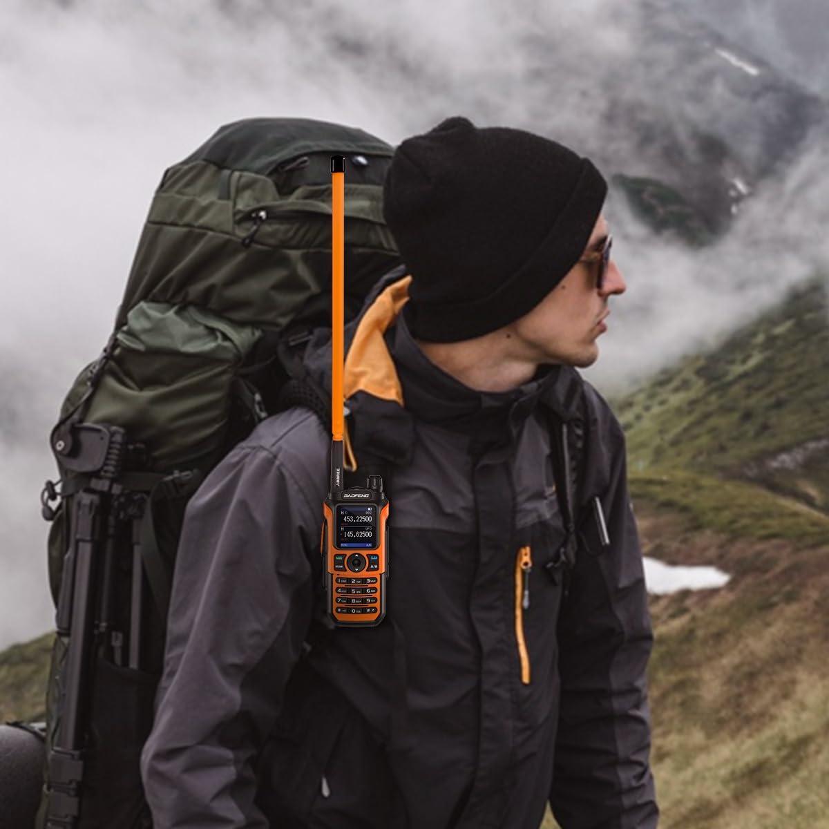 Antena Táctica ABBREE SMA-Femenino Naranja 47.6 cm 144/430MHz