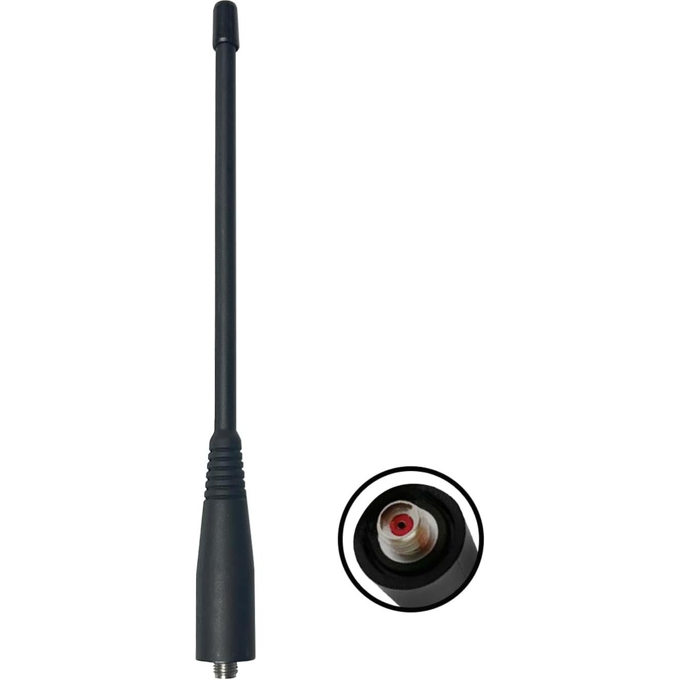 Antena Whip UHF 700/800 MHz Kaqiusha 18.3 cm para Radio EF Johnson 5100 ES