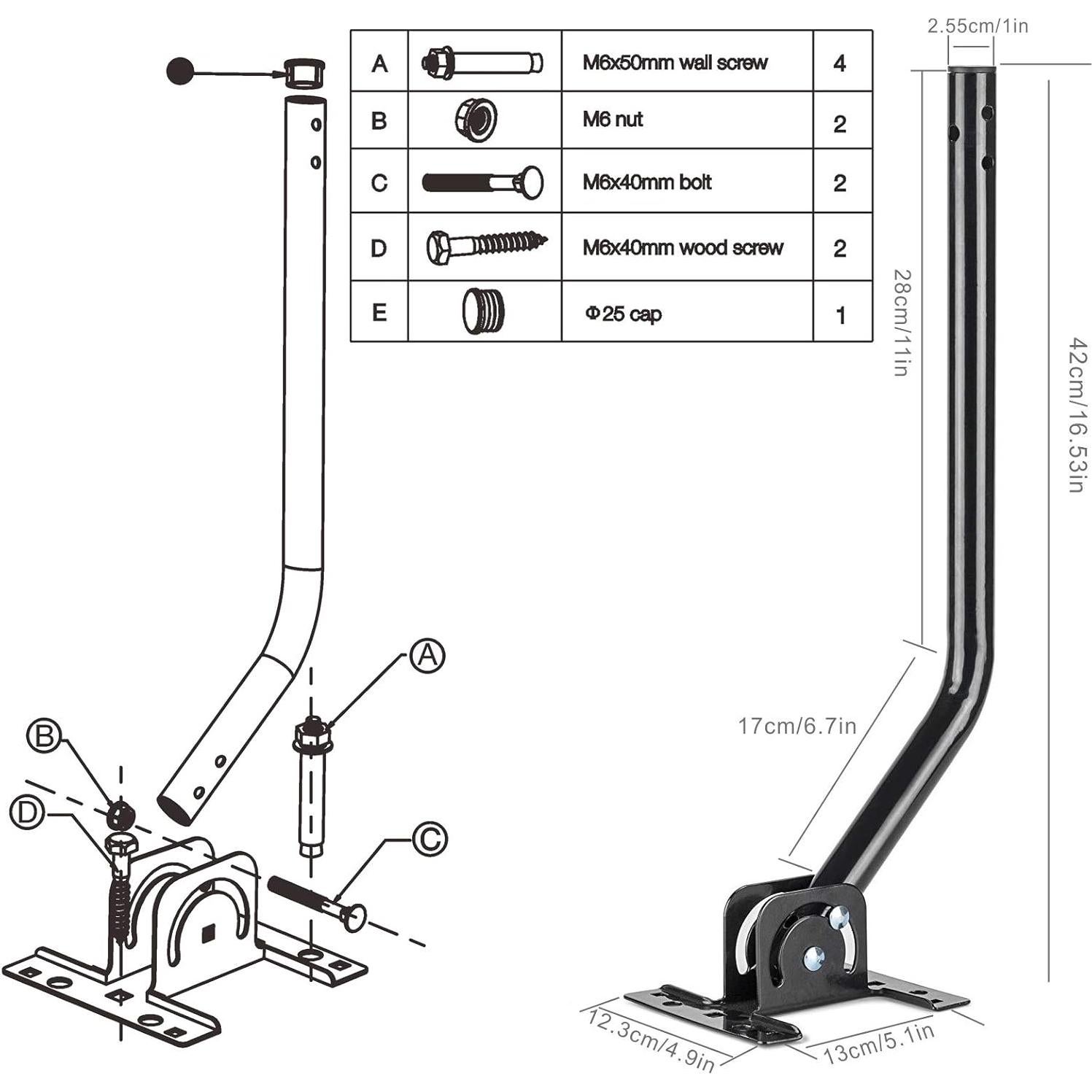 Antena de TV Amplificada CeKay 150 Millas Exterior 4K Rotativa