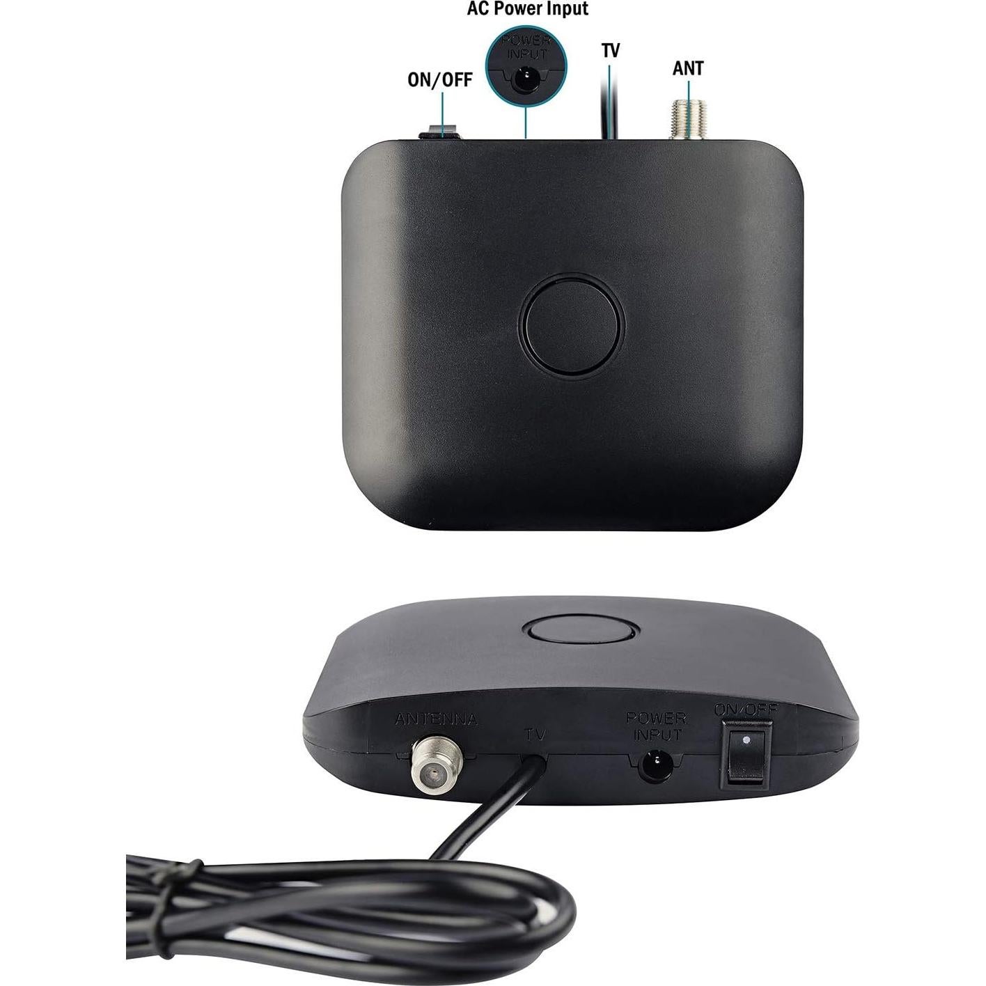 Antena de TV Amplificada CeKay 150 Millas Exterior 4K Rotativa