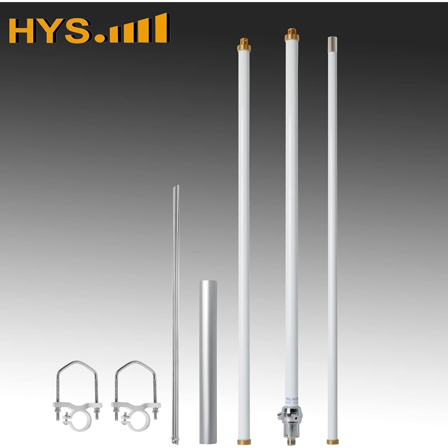 Antena de Estación Base UHF HYS 2.2m 8.5dBi para GMRS