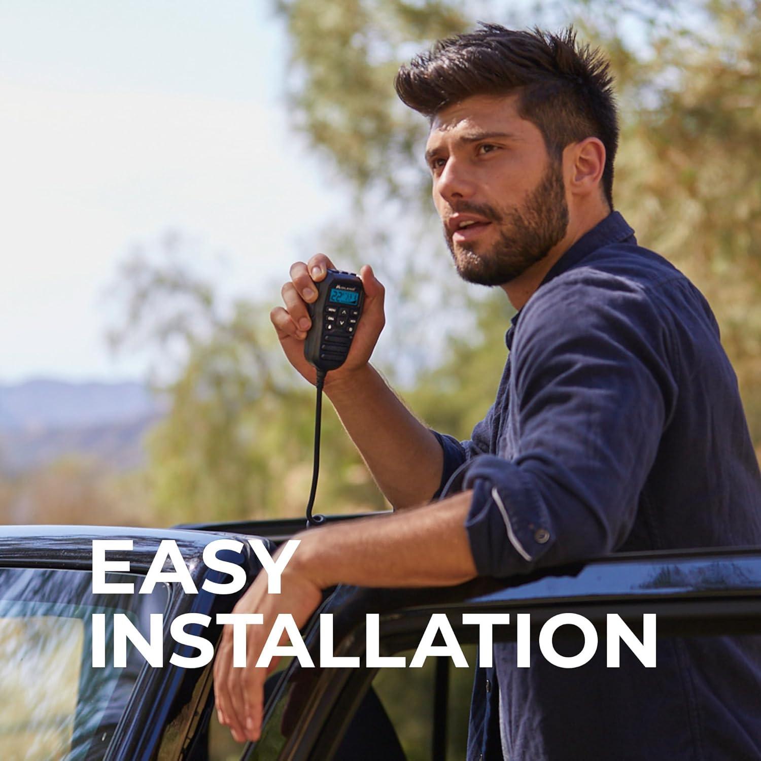 Radio de Dos Vías Midland MXT275VP4 15W GMRS para Vehículos