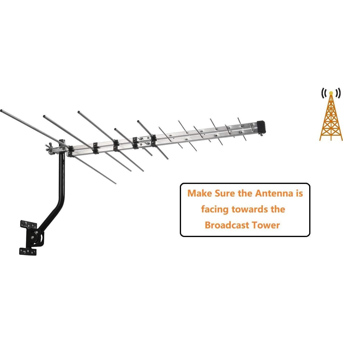Antena Yagi Exterior McDuory UHD-3968 para TV 4K/1080P