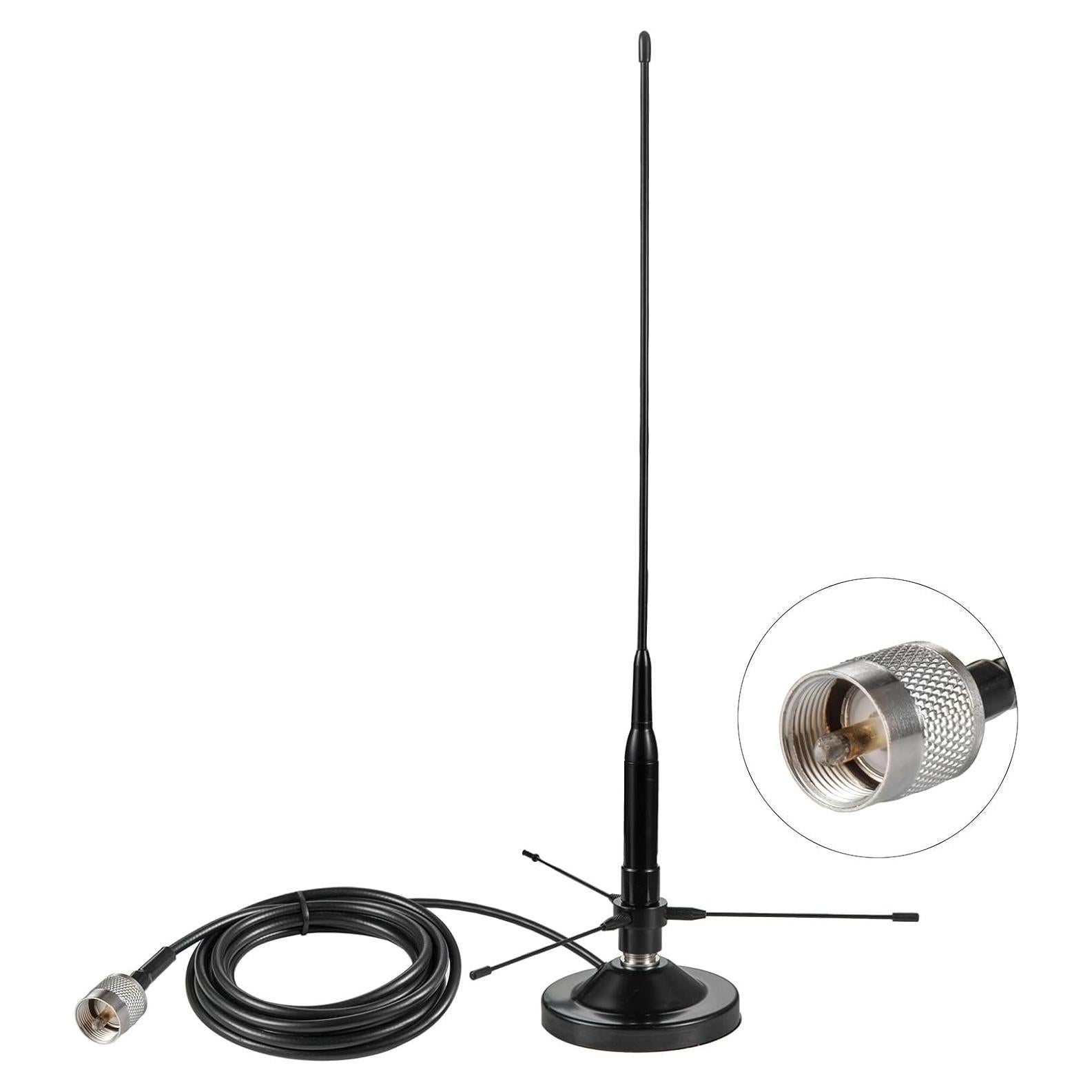 Antena UHF VHF eifagur 136-174MHz 400-470MHz Base Magnética