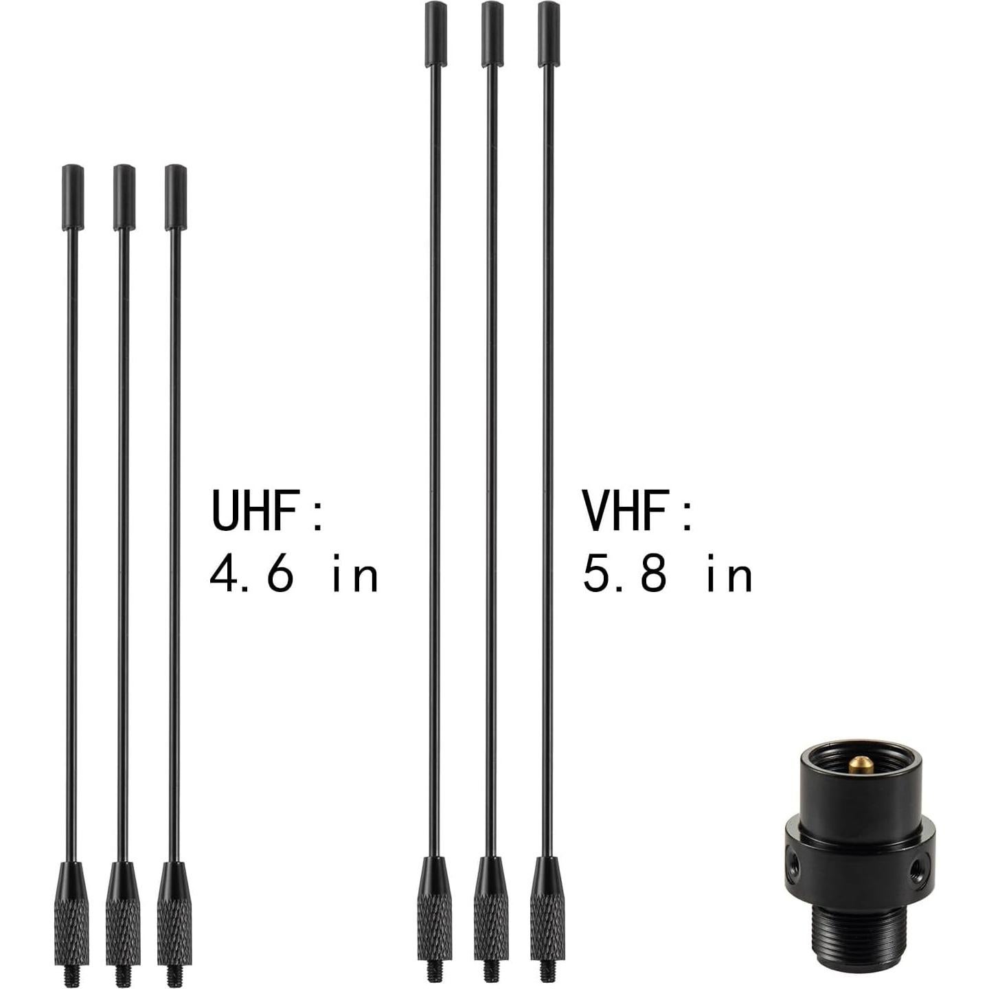 Antena UHF VHF eifagur 136-174MHz 400-470MHz Base Magnética