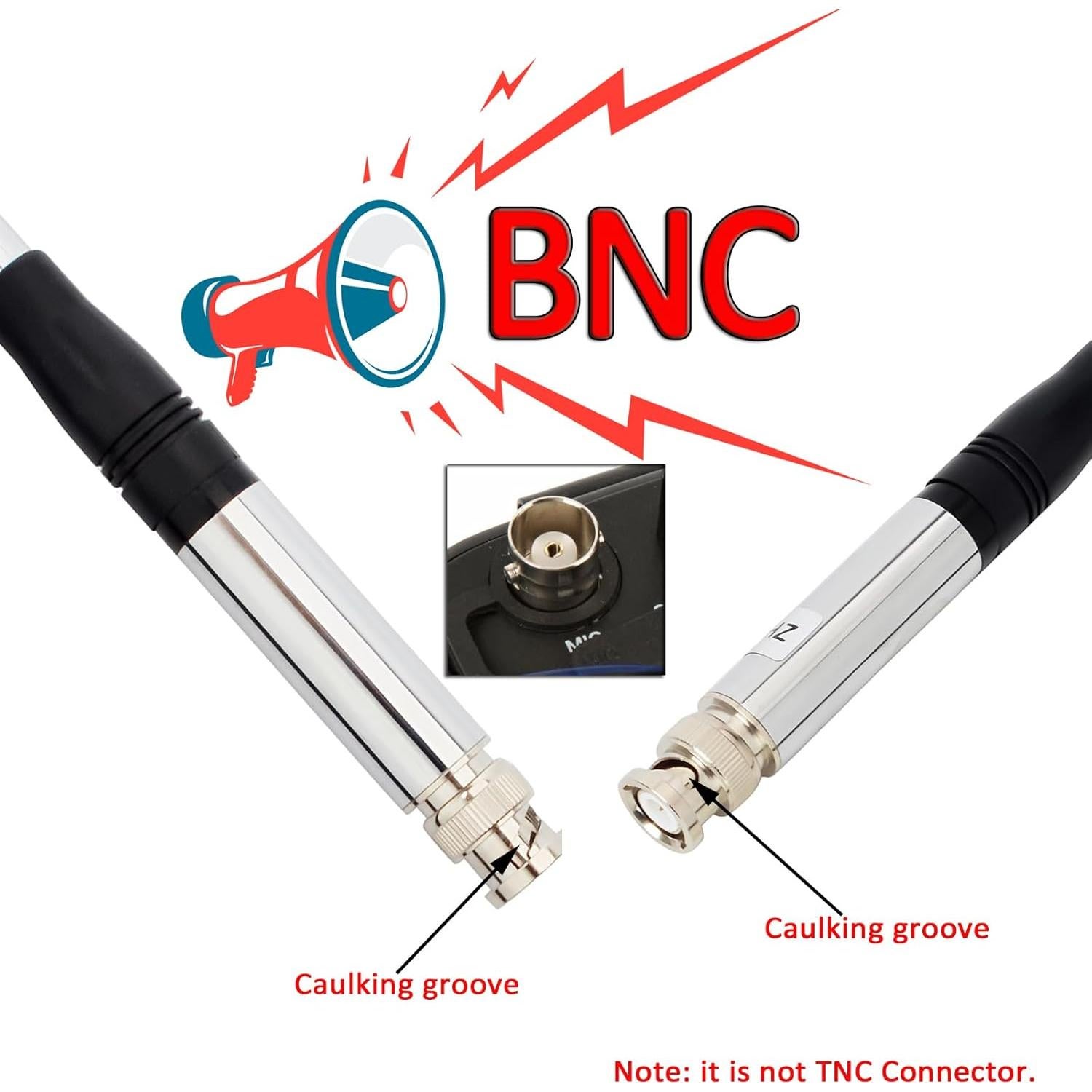 Antena Telescópica HYS 27MHz BNC 23cm a 130cm para Radio CB