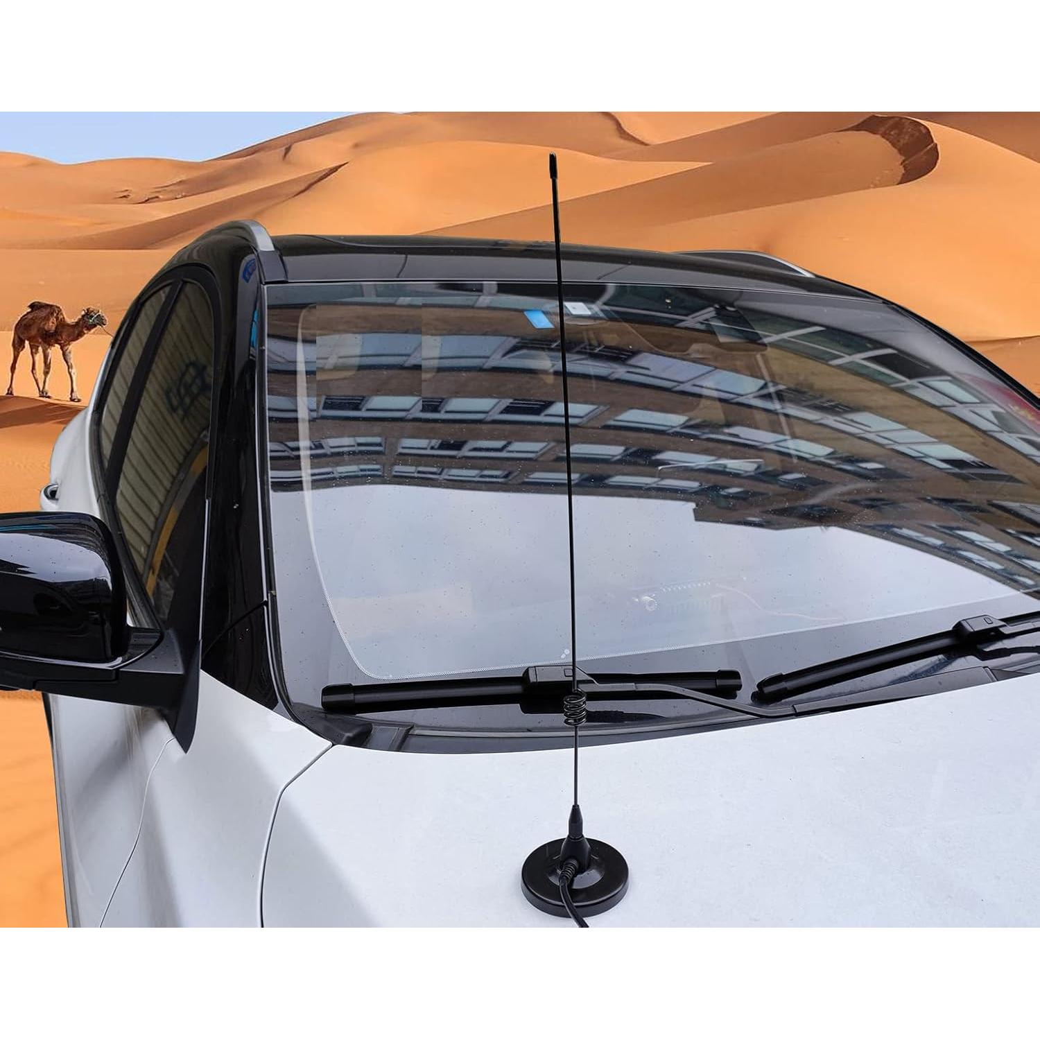 Antena Móvil Doble Banda VHF UHF Anshi SMA 45.72 cm