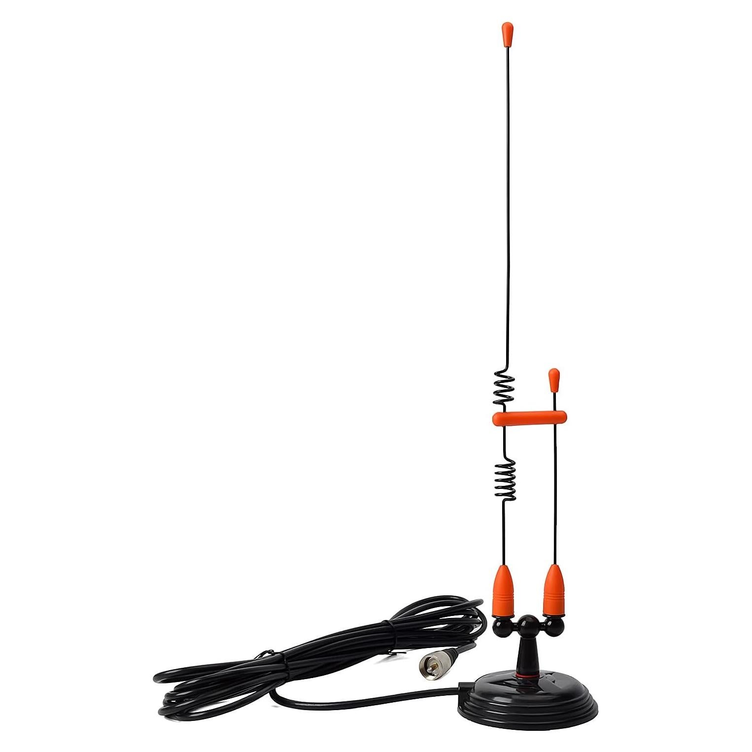 Antena Móvil UAYESOK Doble Banda VHF/UHF 2m 70cm Base Magnética