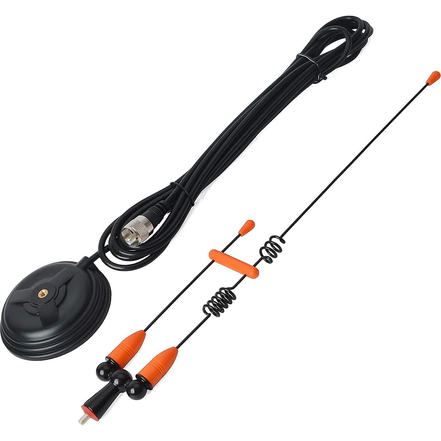 Antena Móvil UAYESOK Doble Banda VHF/UHF 2m 70cm Base Magnética