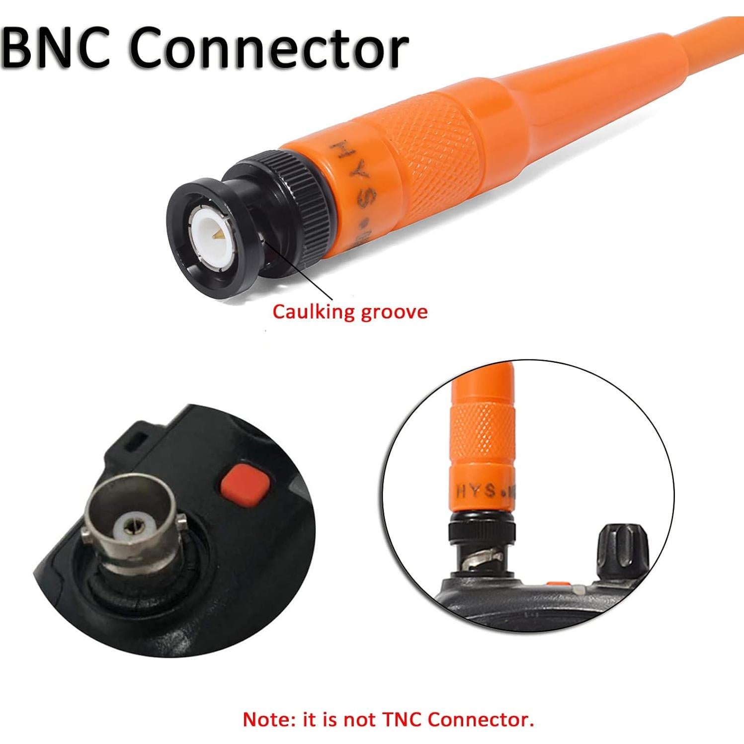 Antena de Escáner HYS BNC VHF UHF 20.92 cm 136-470 MHz