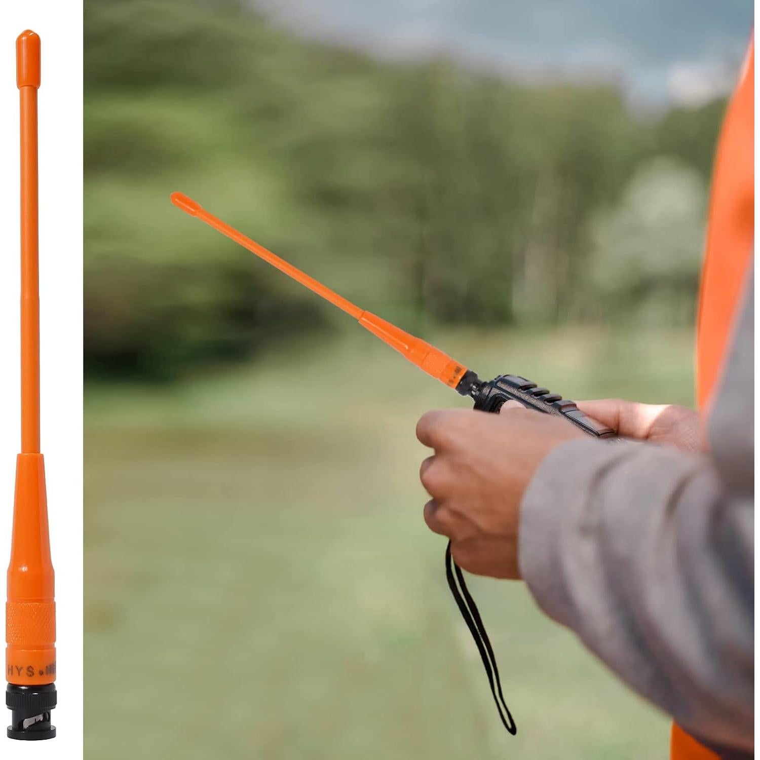 Antena de Escáner HYS BNC VHF UHF 20.92 cm 136-470 MHz