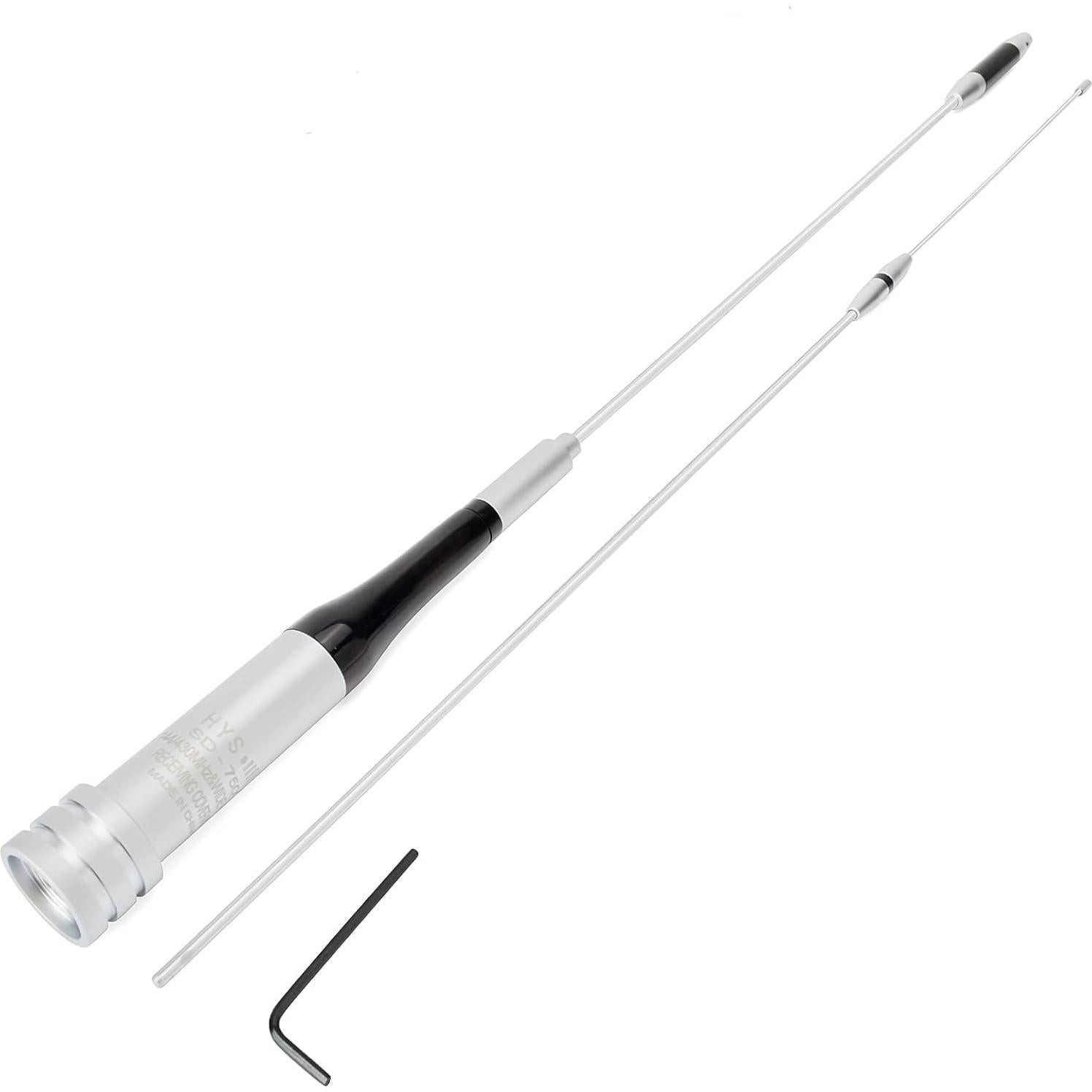 Antena de Radio Móvil HYS VHF/UHF 108.5cm 144/430MHz Doble Banda