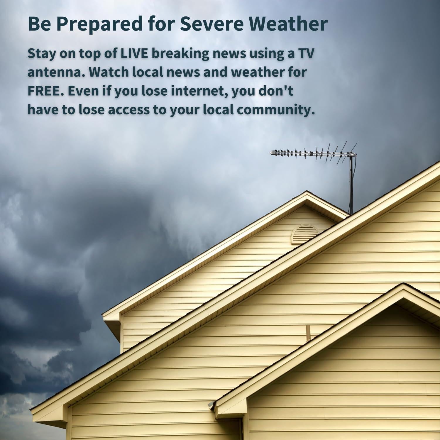 Antena UHF VHF HDTV Direccional Antenas Direct ELEMENT 96 km