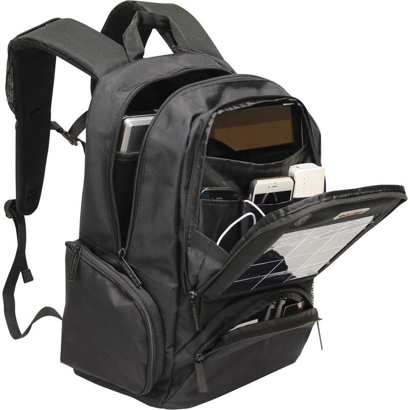 Mochila Solar de Carga USB Preferred Nation 15.4" Impermeable