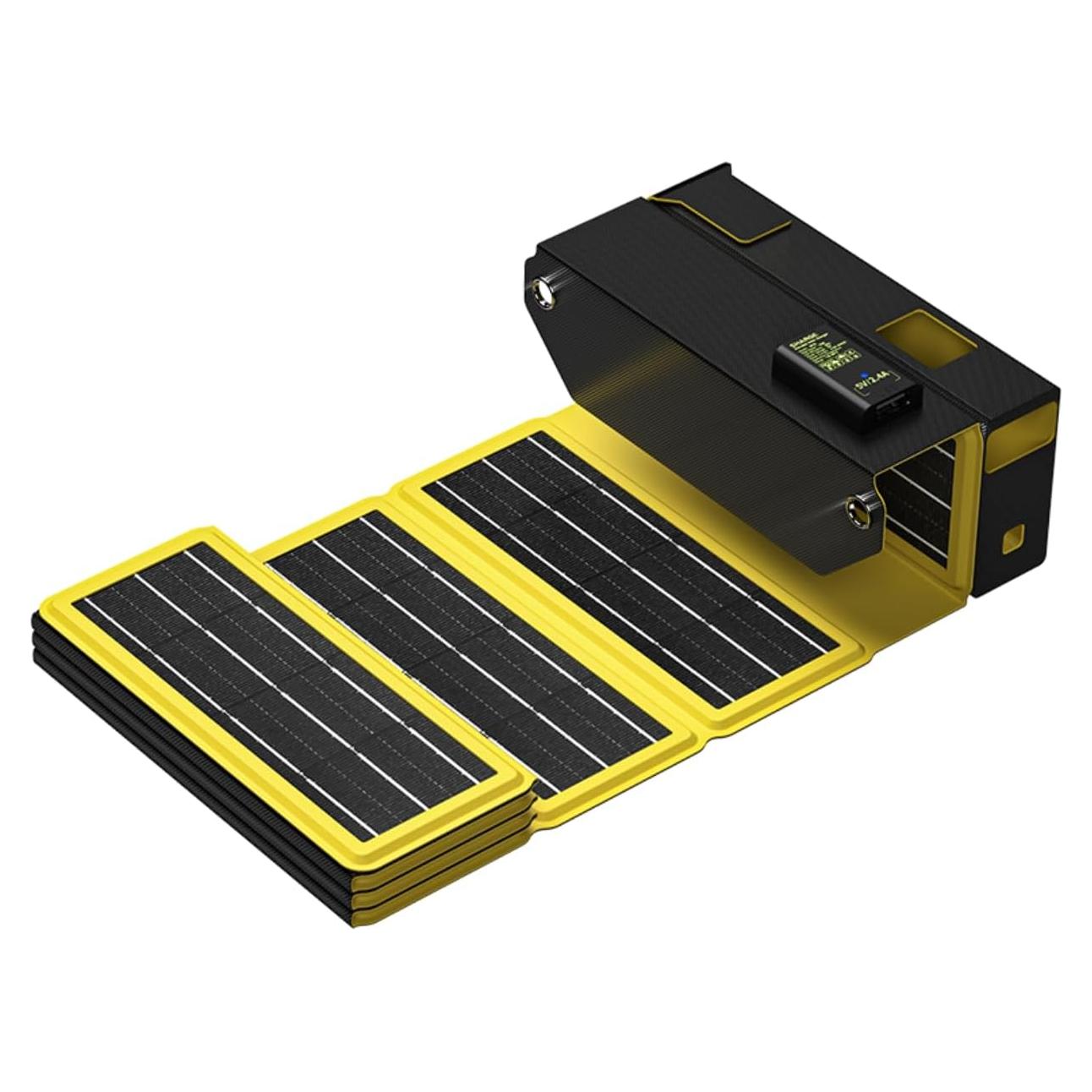 Cargador Solar Plegable 12W Shargeek para Camping y Senderismo