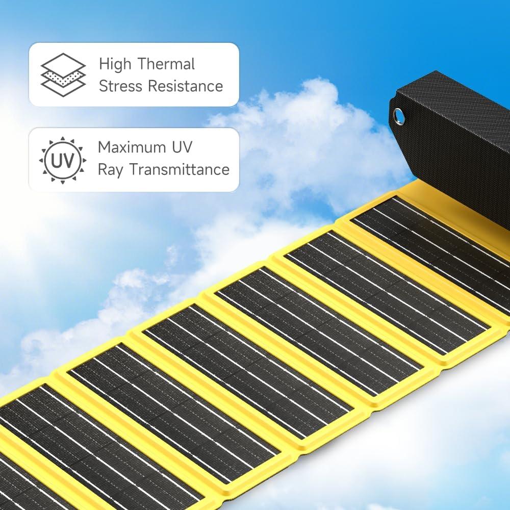 Cargador Solar Plegable 12W Shargeek para Camping y Senderismo