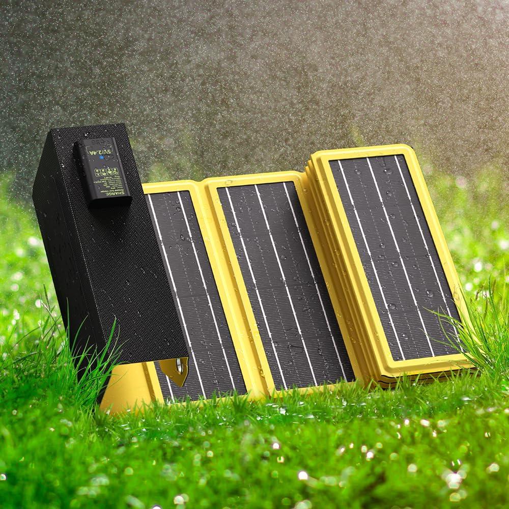 Cargador Solar Plegable 12W Shargeek para Camping y Senderismo
