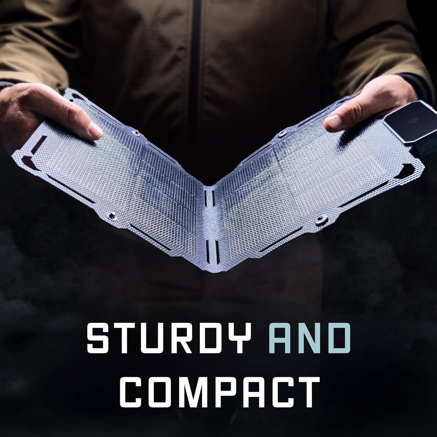 Panel Solar Plegable Dark Energy 8W USB-C y USB-A Impermeable